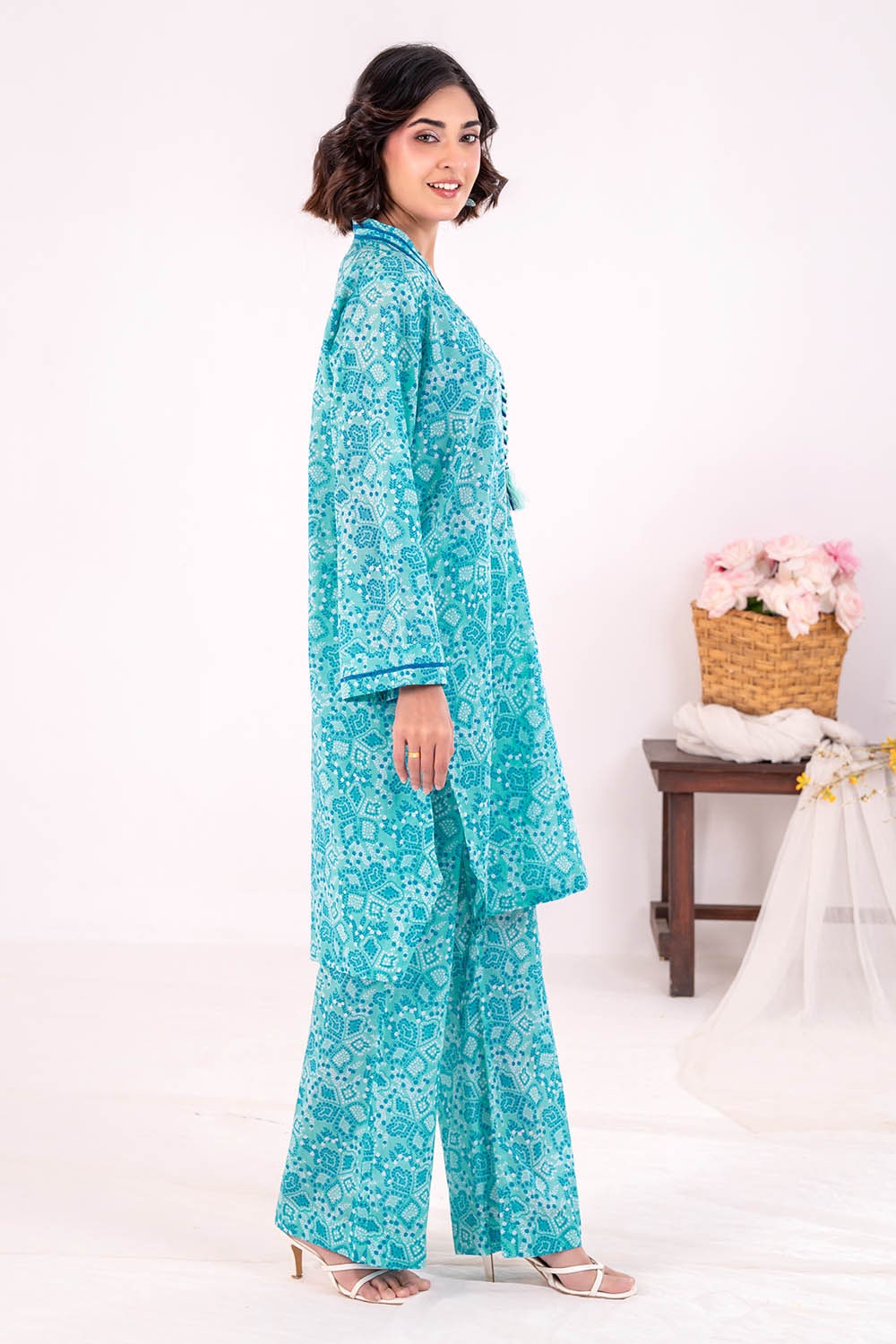 2 Piece Unstitched Printed Lawn Suit