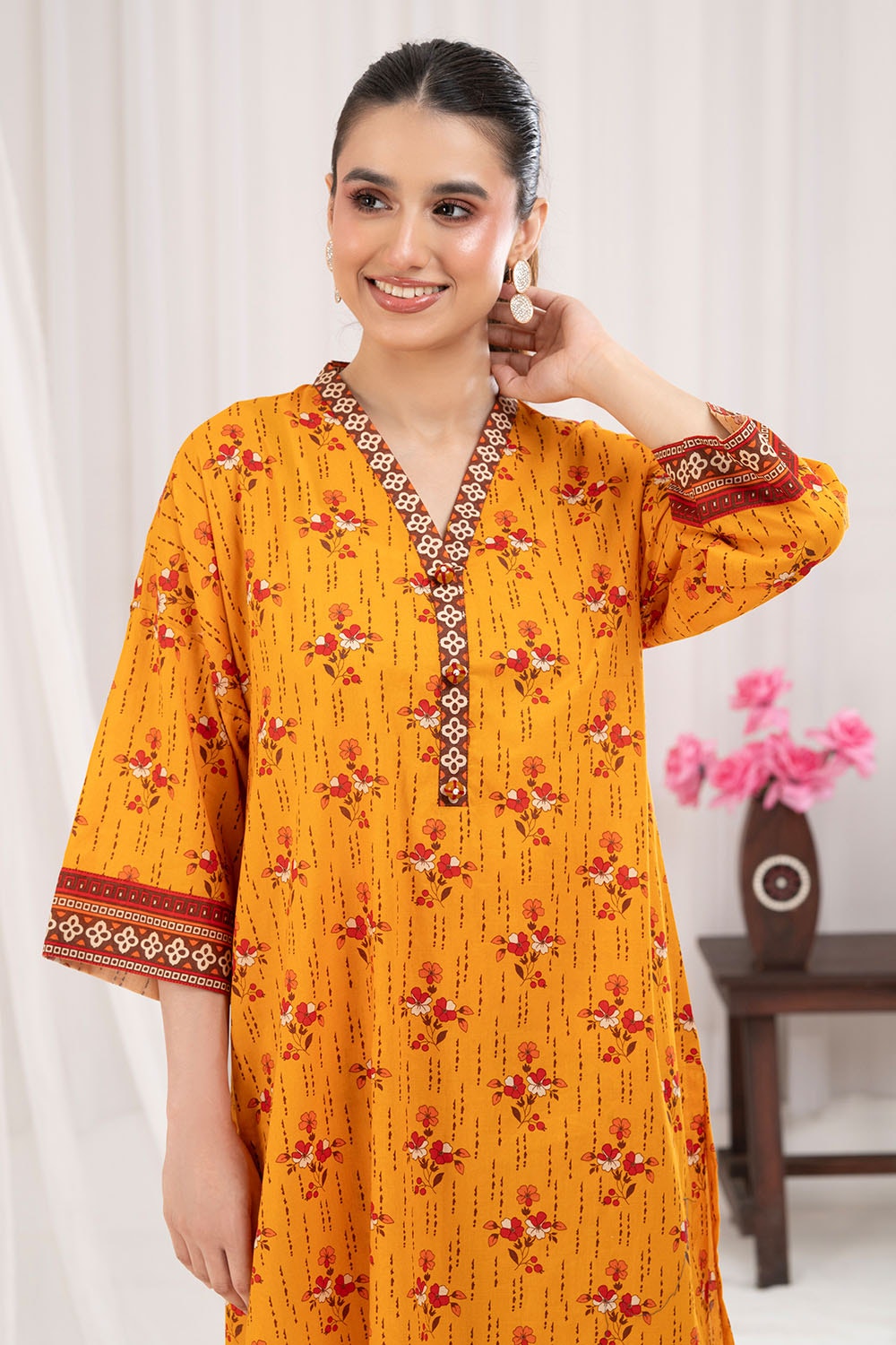 2 Piece Unstitched Printed Lawn Suit