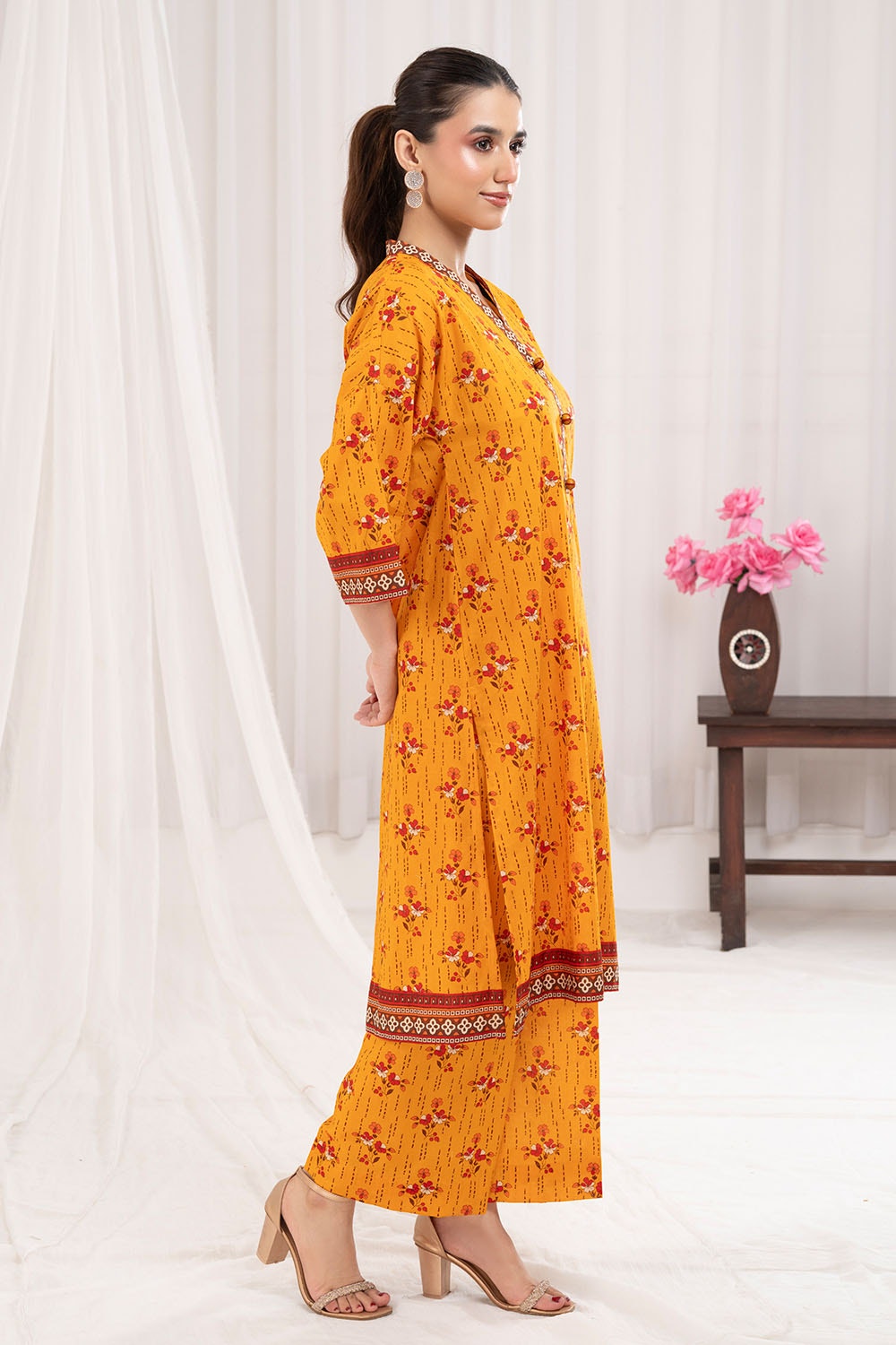 2 Piece Unstitched Printed Lawn Suit