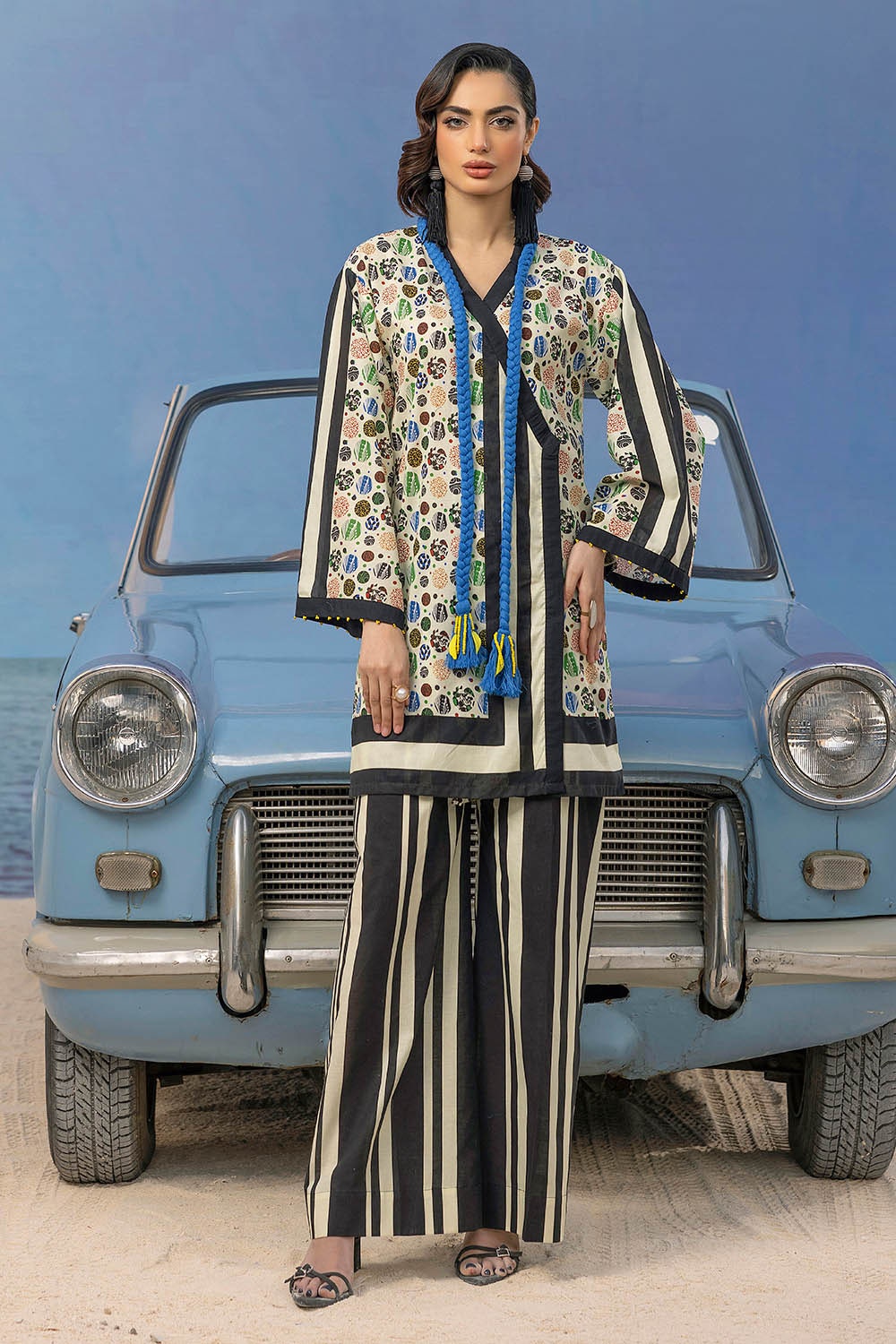 2 Piece Unstitched Printed Lawn Suit