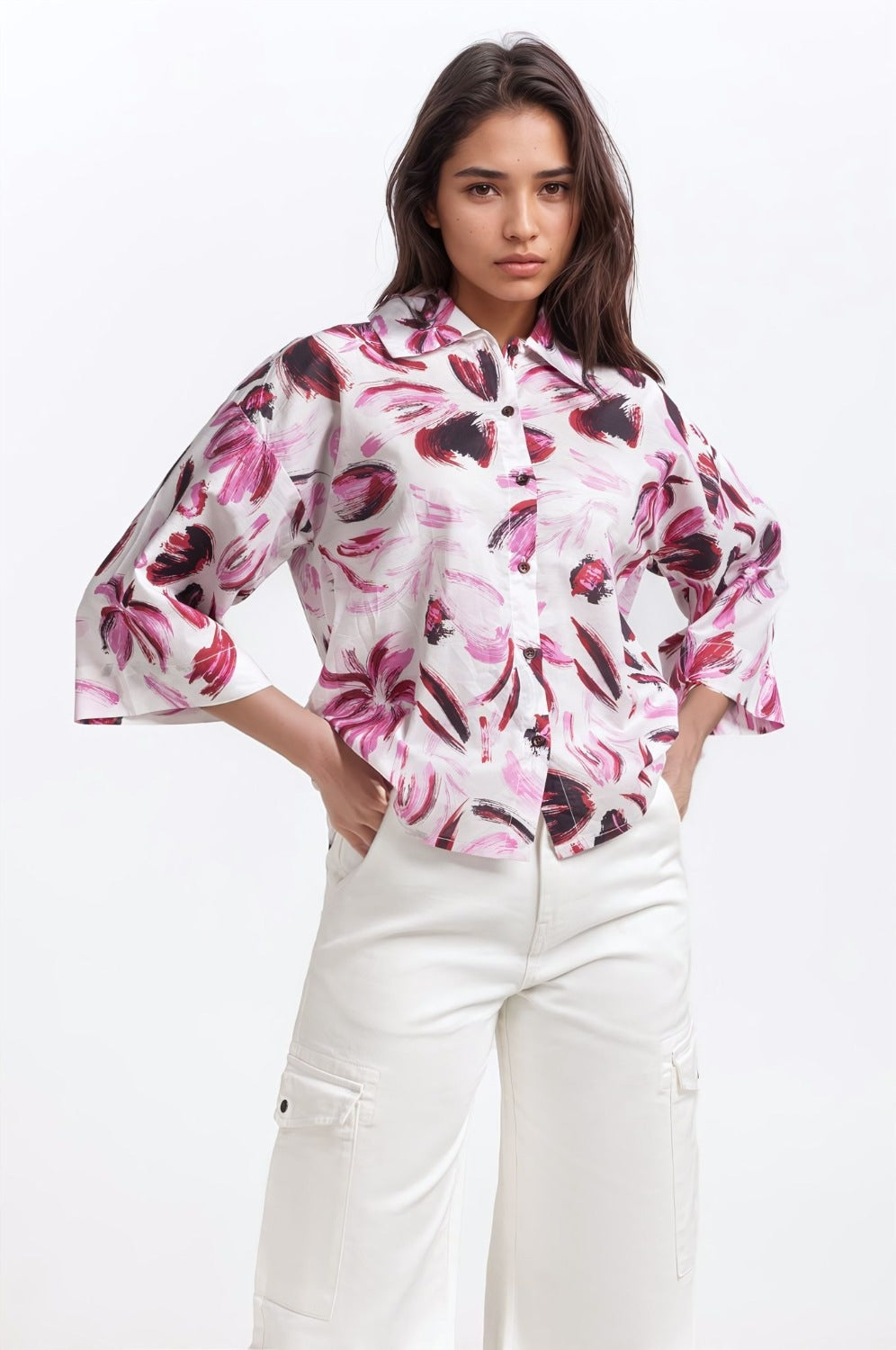 Printed Collar Shirt