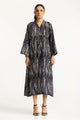 Printed V-Neck Dress