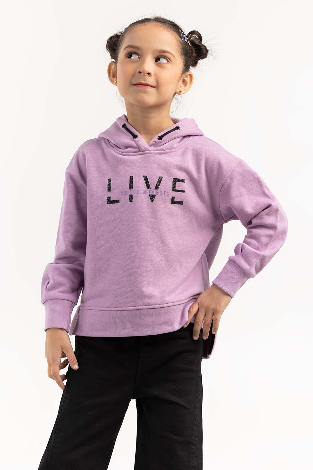 Toddler Girl Purple Hoodie
