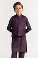 Purple Styling Waist Coat KWC-PD23-016