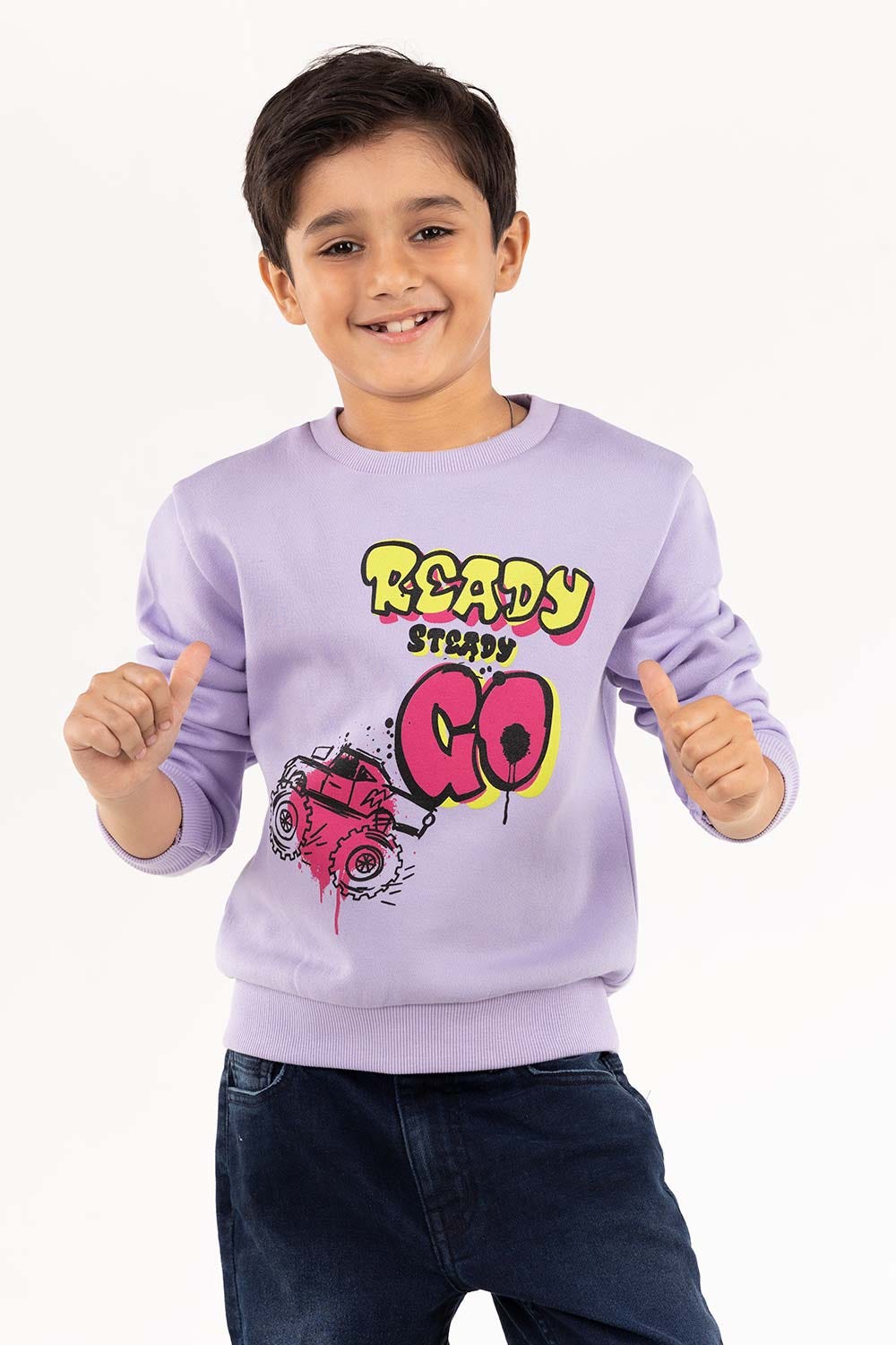 Toddler Boy Purple Sweatshirt