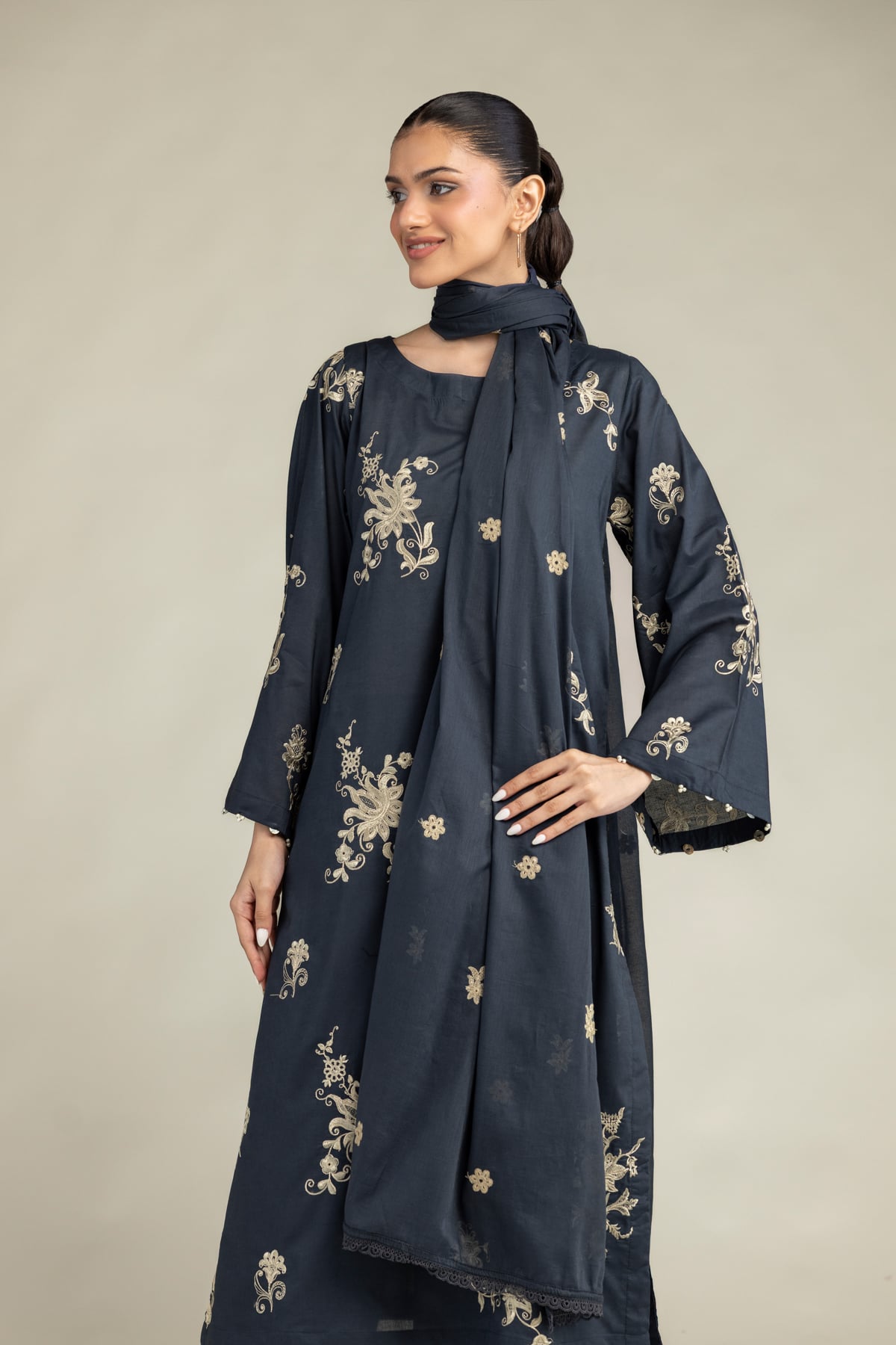 Cambric Longline Kurta