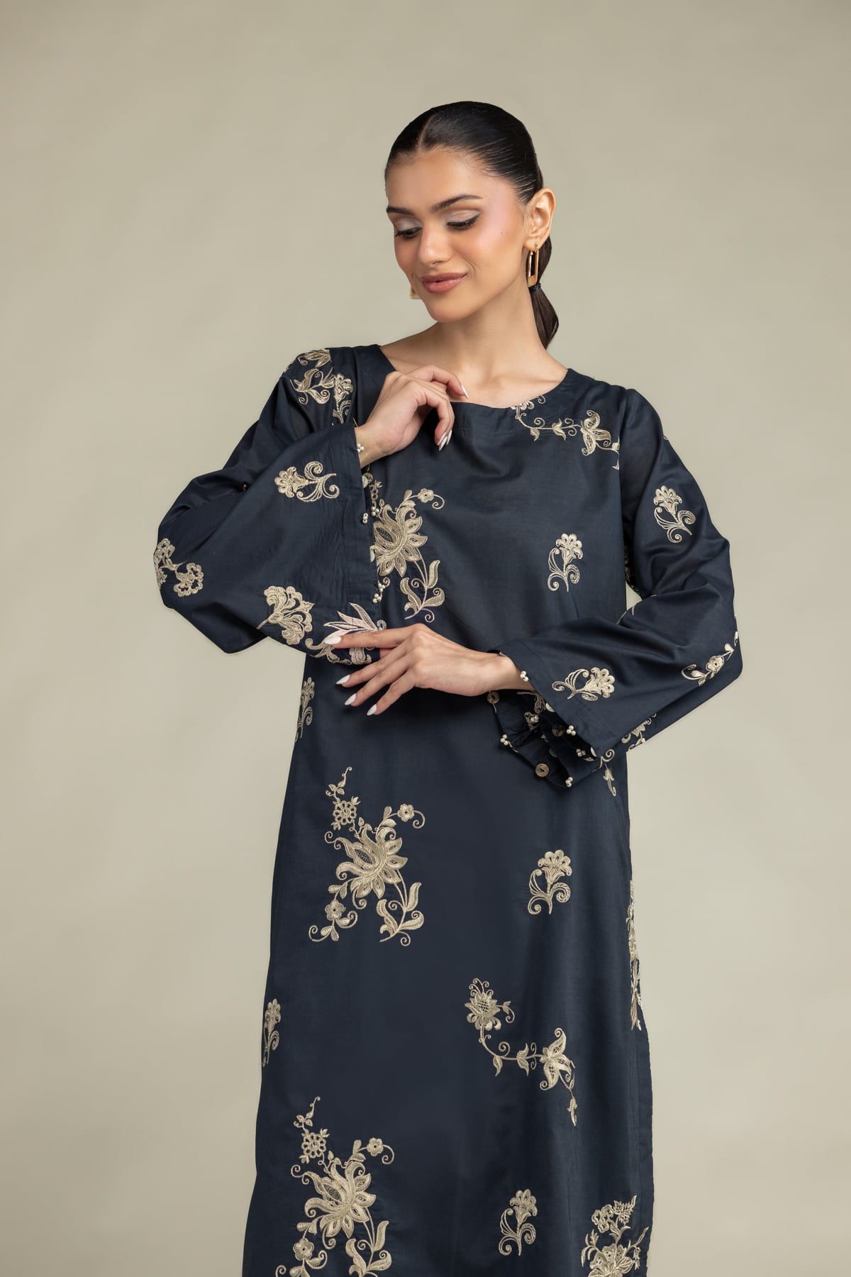 Cambric Longline Kurta