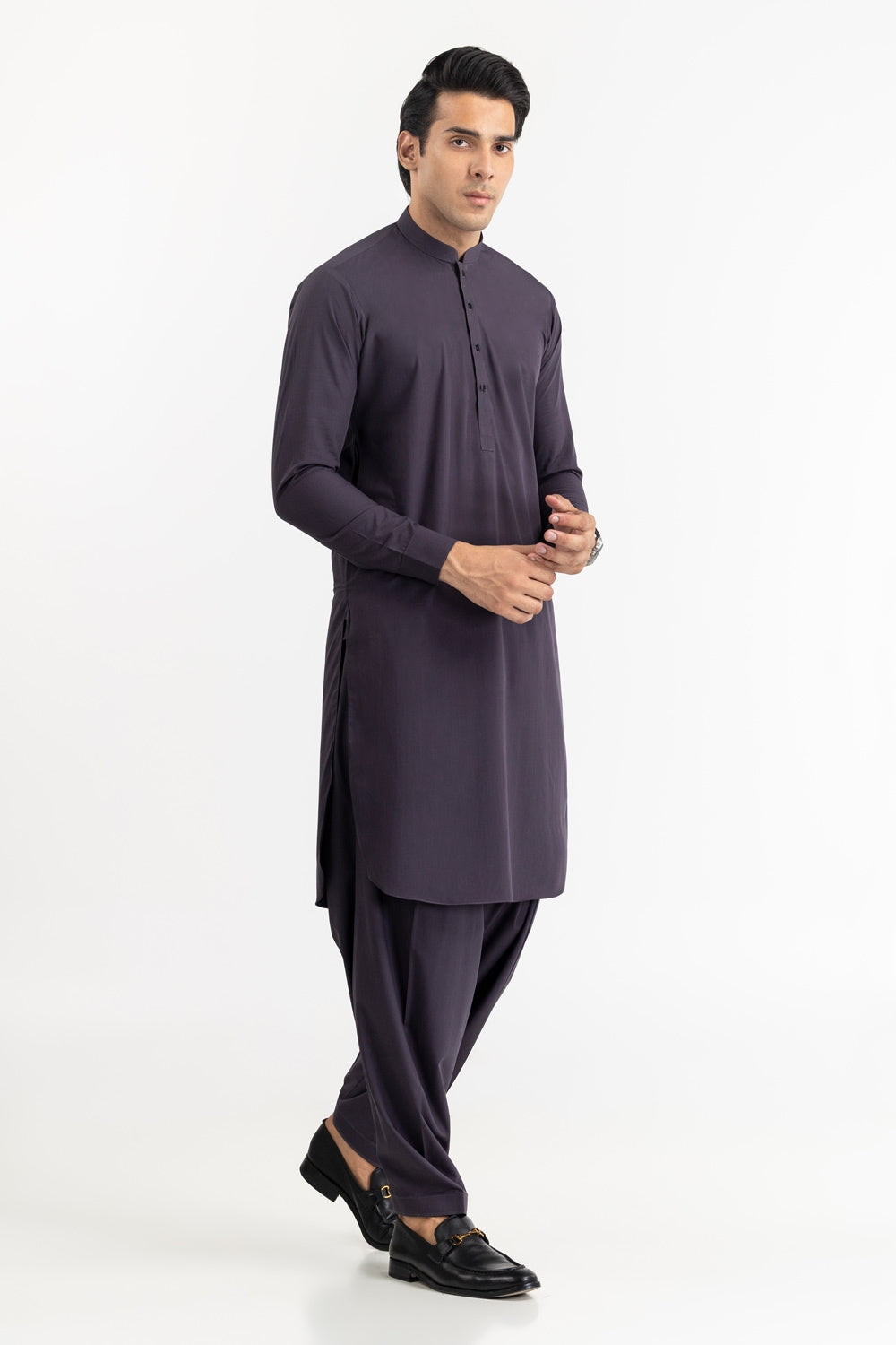 Red Gold Latha Unstitched Fabric Cotton-Lf