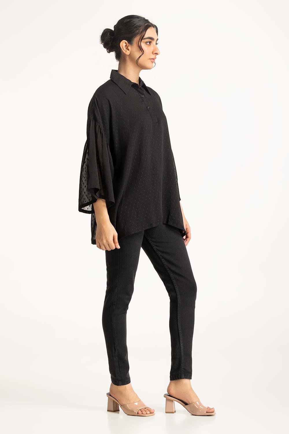 Relaxed sheer shirt