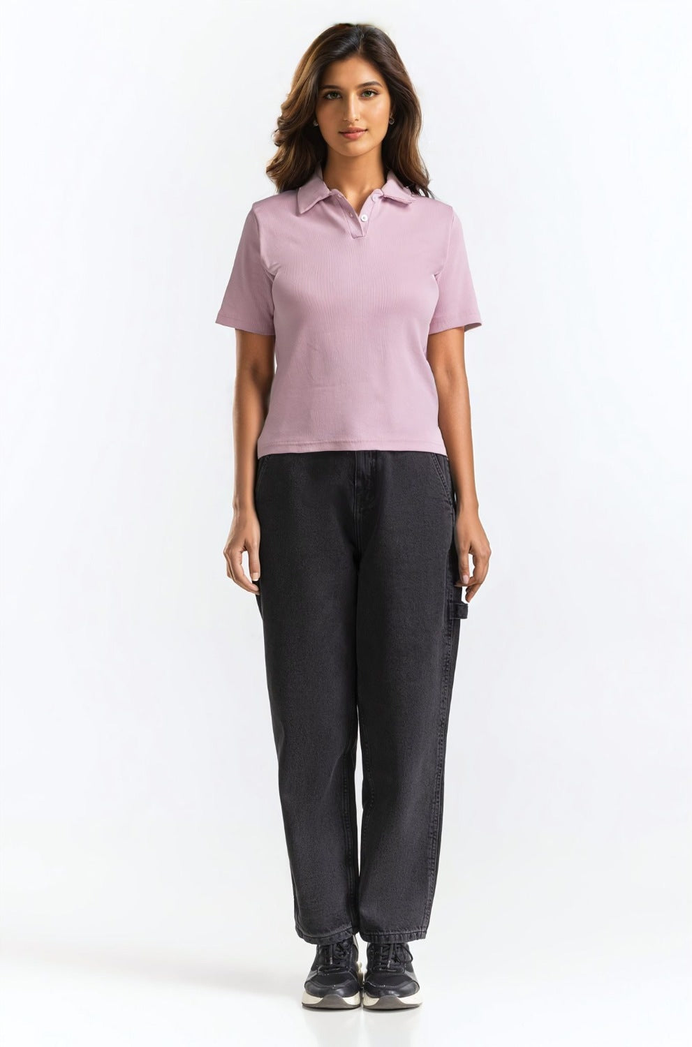 Ribbed Polo Shirt