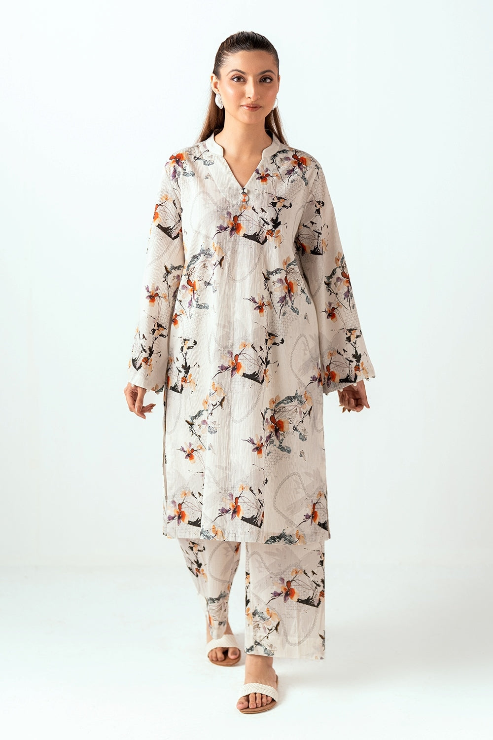 Ripple Crinkle Printed Co-Ord Set