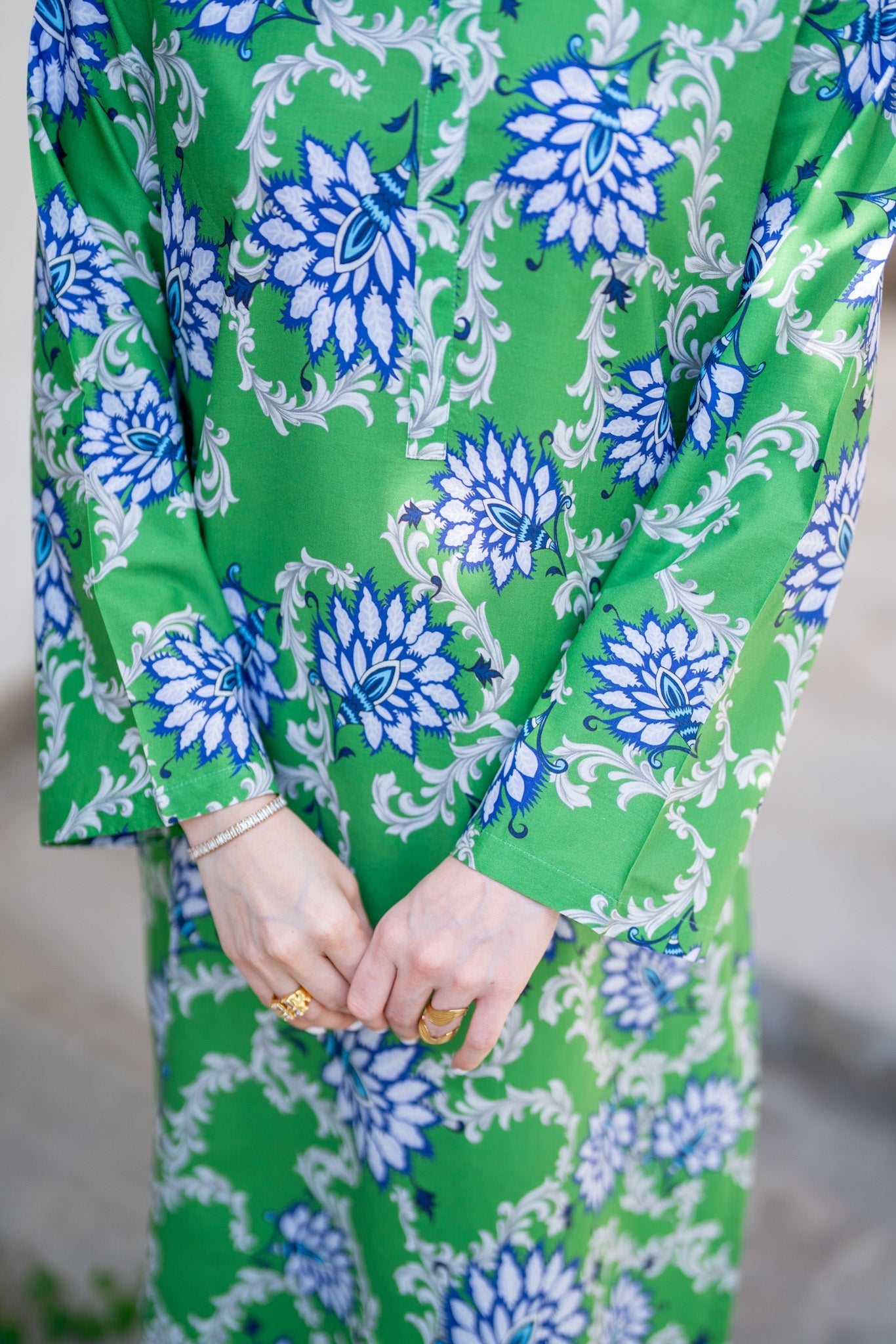 Art Nouveau CO-ORD Set - Long Shirt