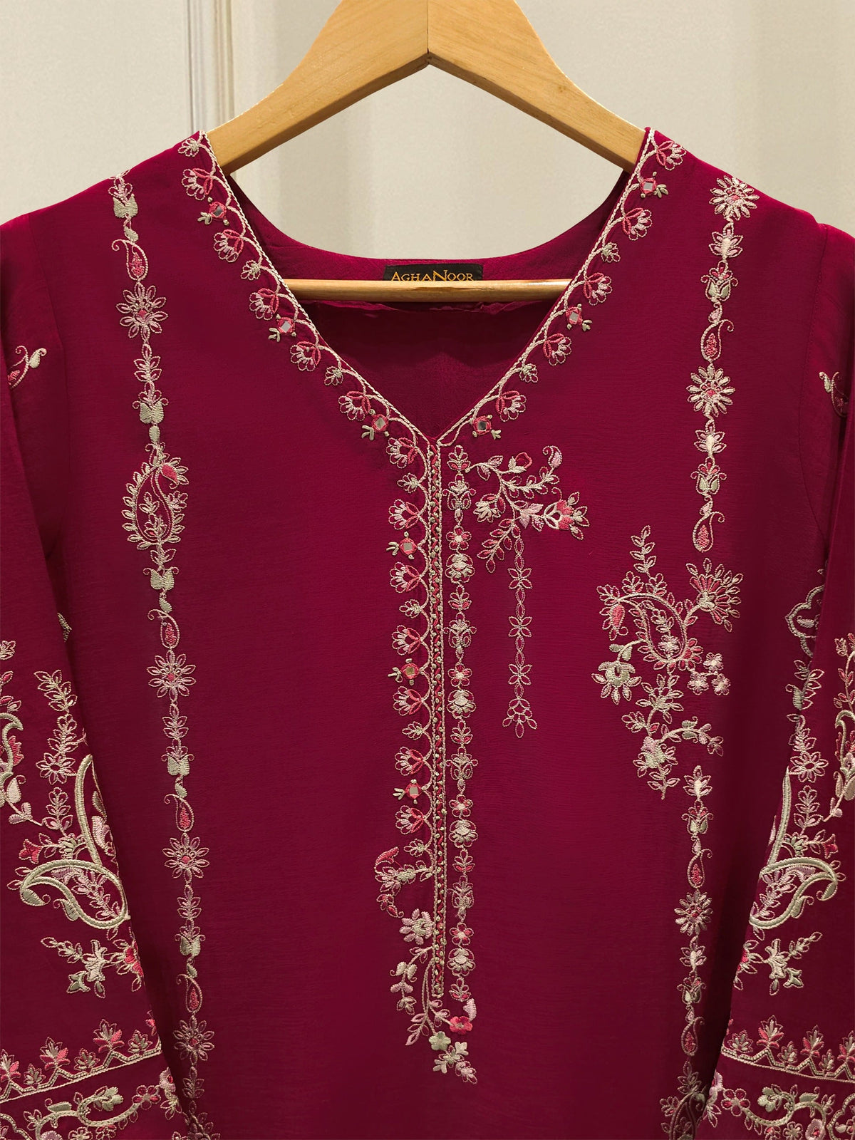 Pure Embroidered Kora Cotton Shirt S113836