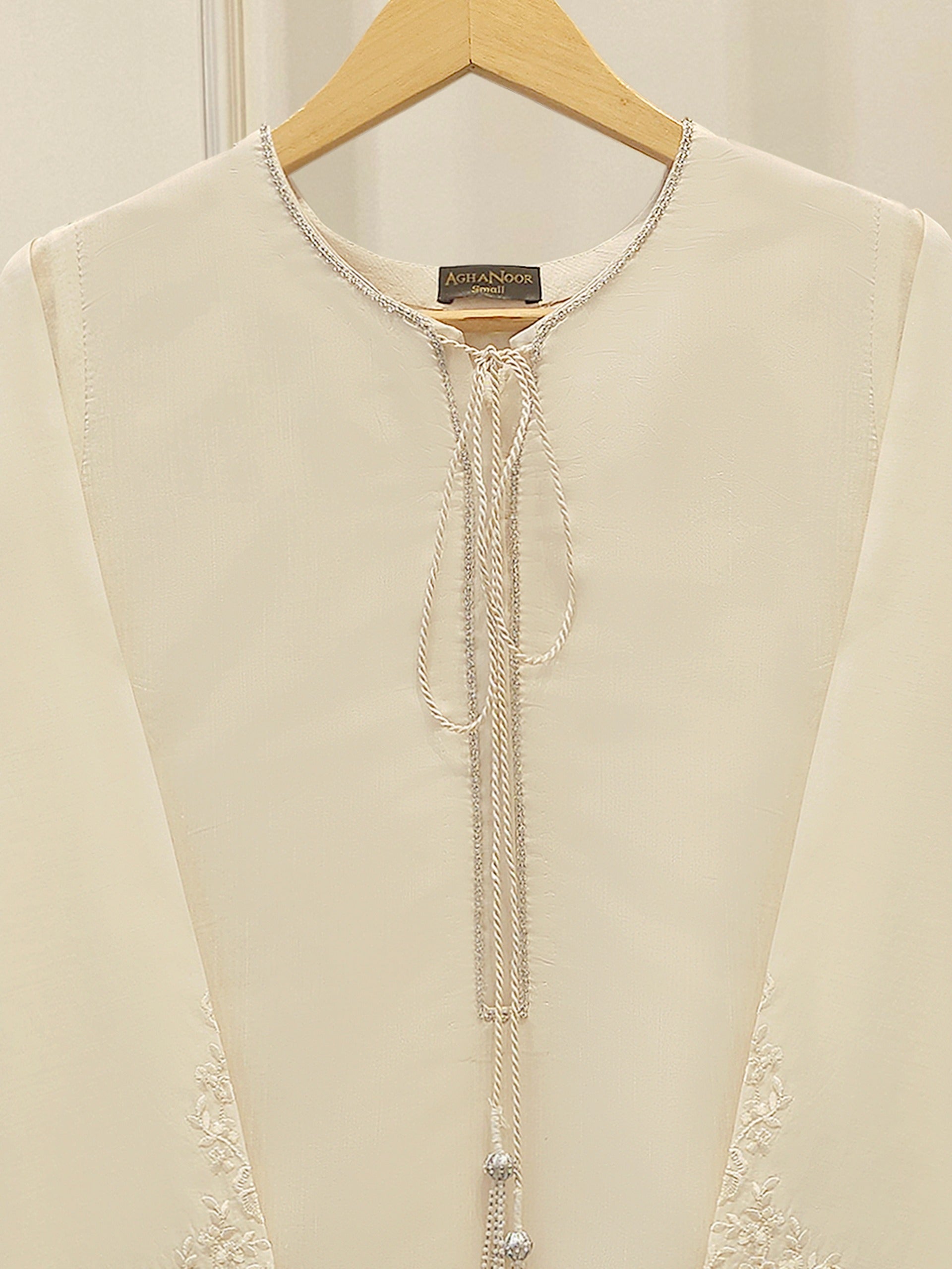 2 Piece - Pure Khaddi Silk Embroidered Suit S114616