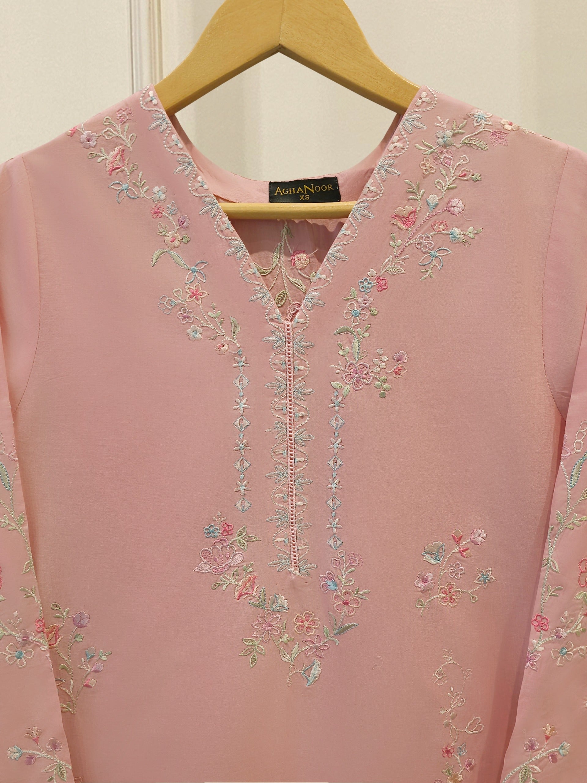2 Piece - Embroidered Cambric Suit S115063