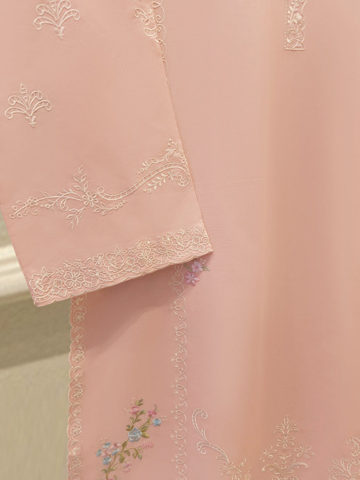 2 Piece - Embroidered Cambric Suit S115304
