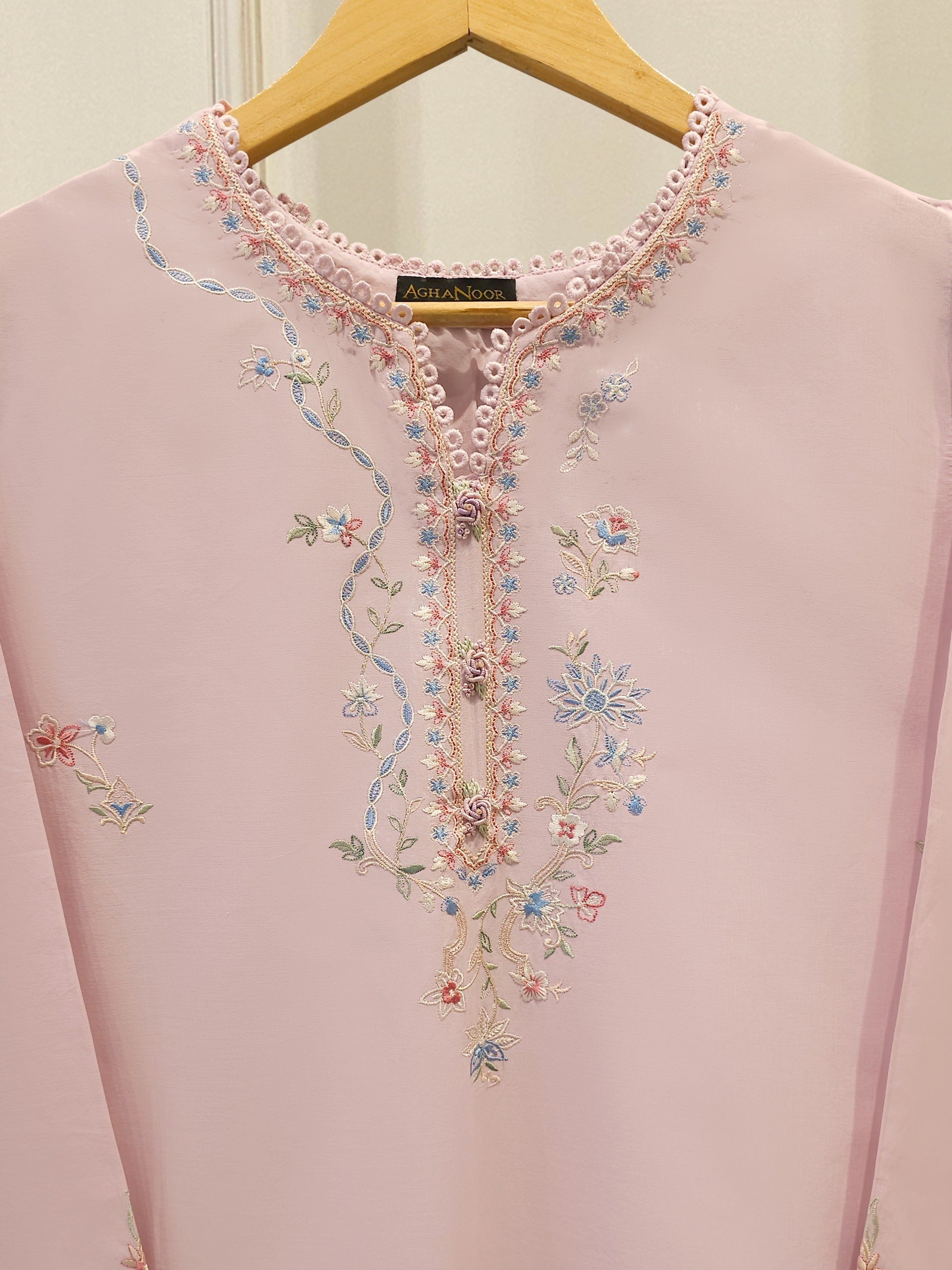 2 Piece - Embroidered Cambric Suit S114392