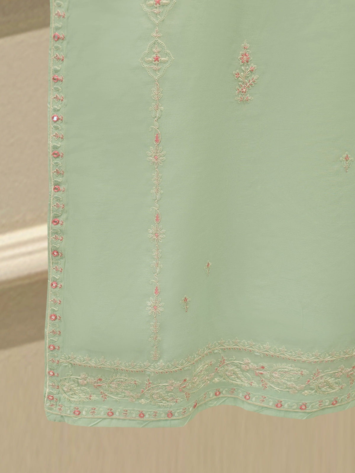 Pure Embroidered Kora Cotton Shirt S113837