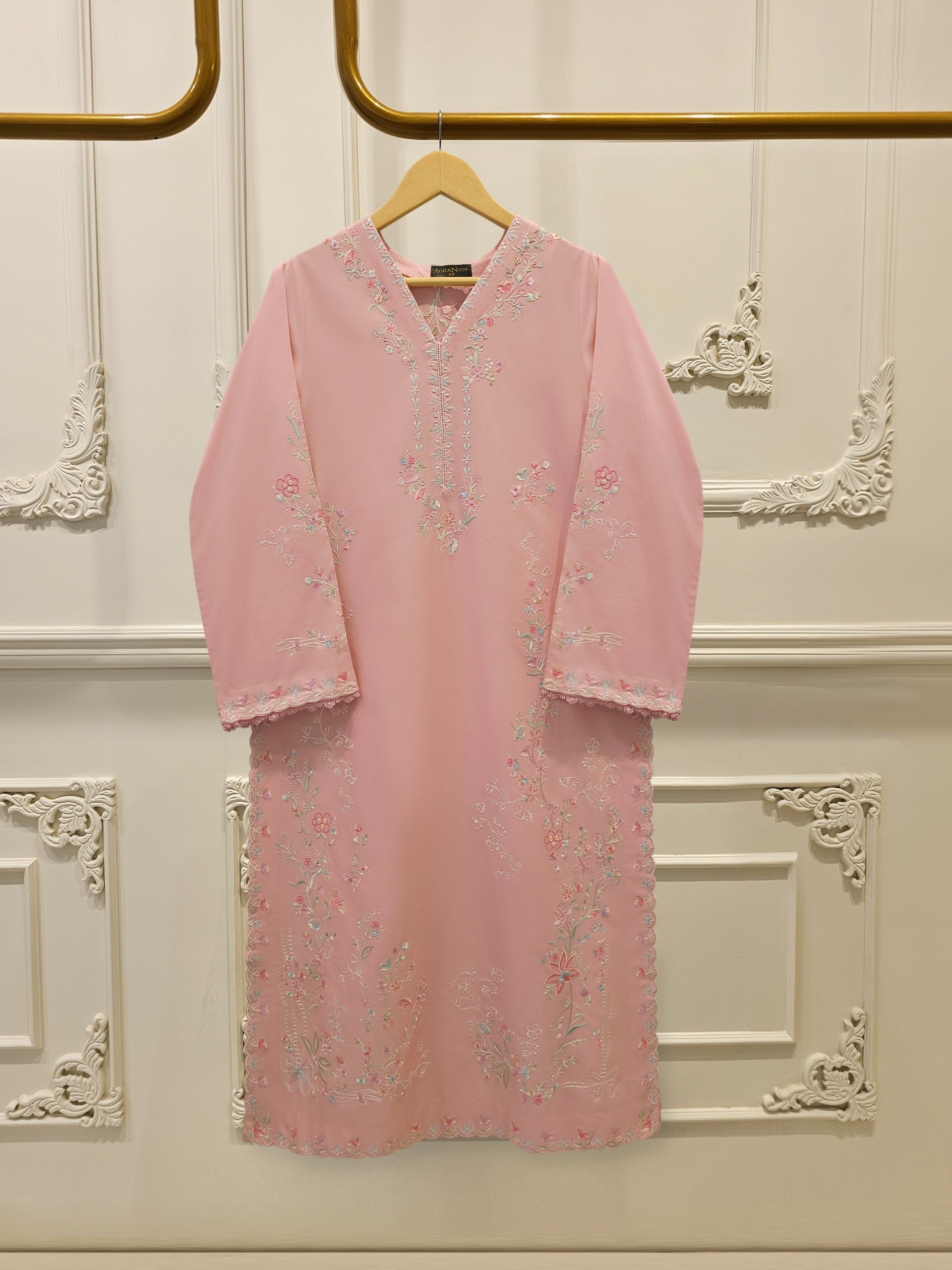 2 Piece - Embroidered Cambric Suit S115063