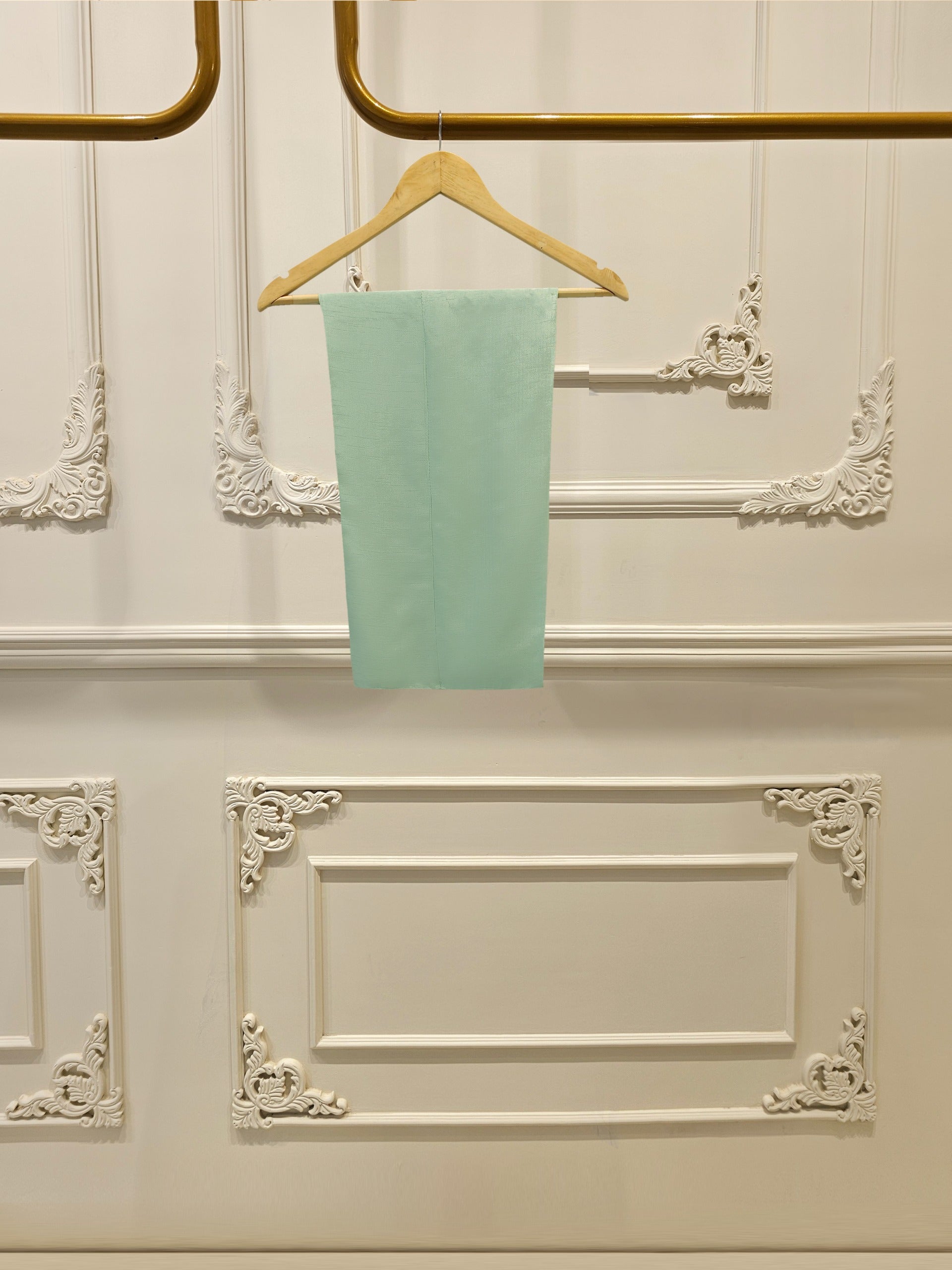 2 Piece - Pure Embroidered Cotton Net Suit S113855