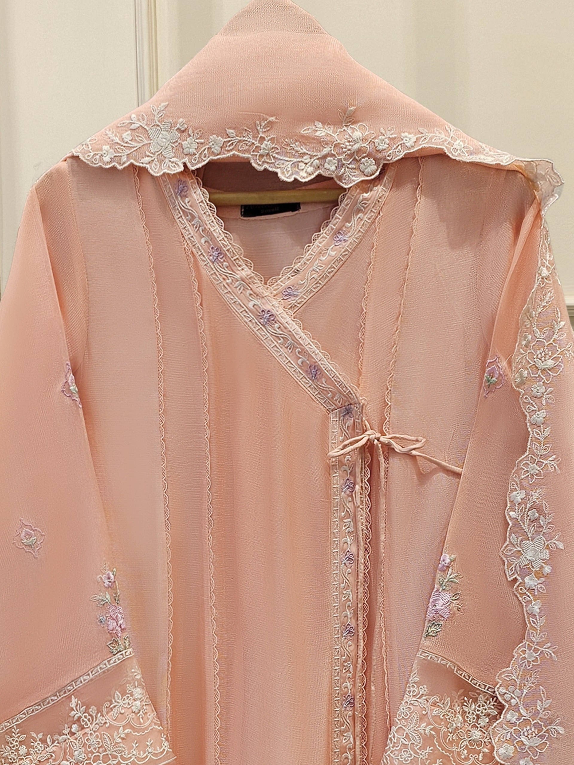 3 Piece - Pure Embroidered Cotton Net Suit S111820