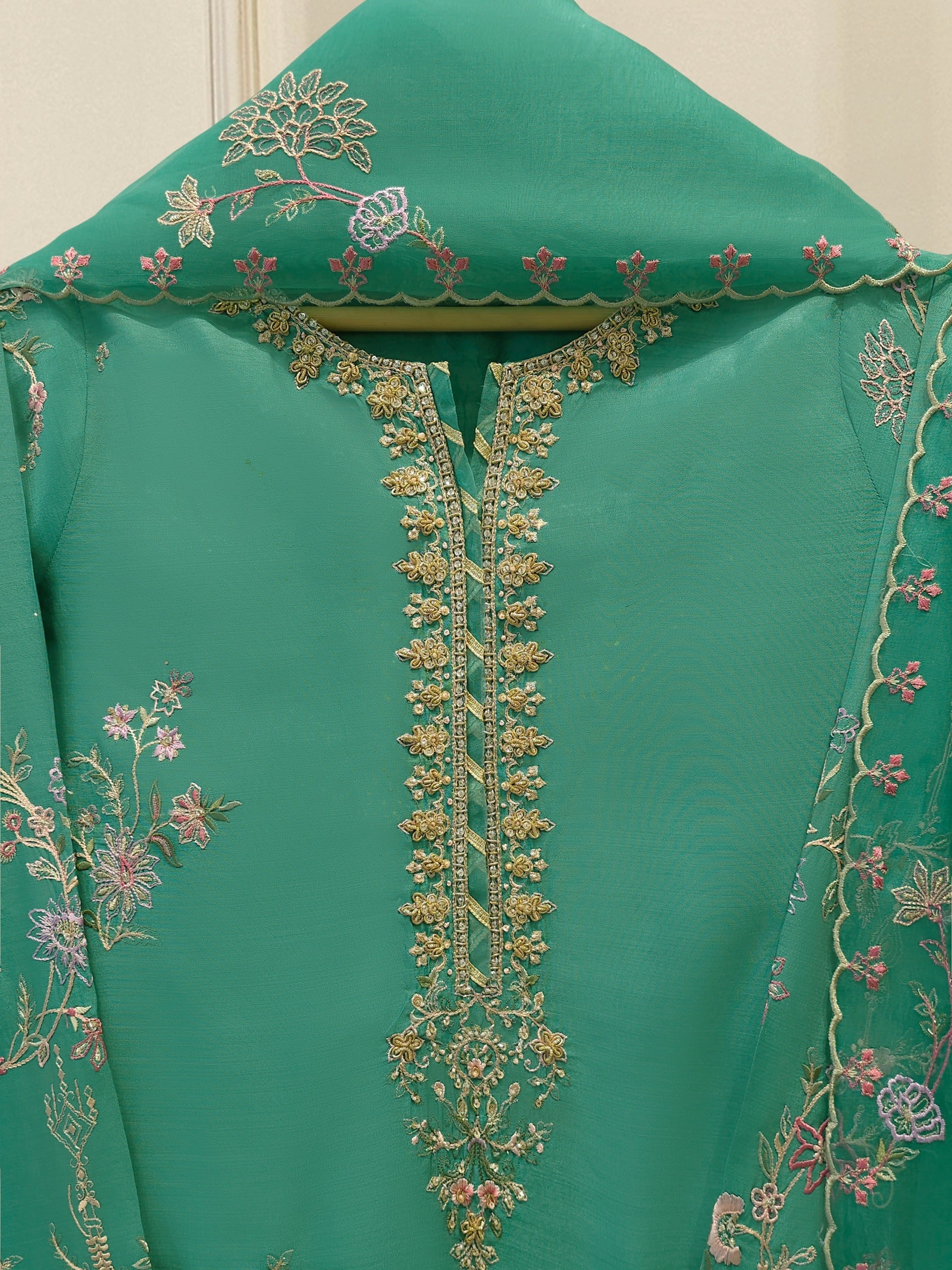 2 Piece - Pure Khaddi Silk Embroidered Suit S114094