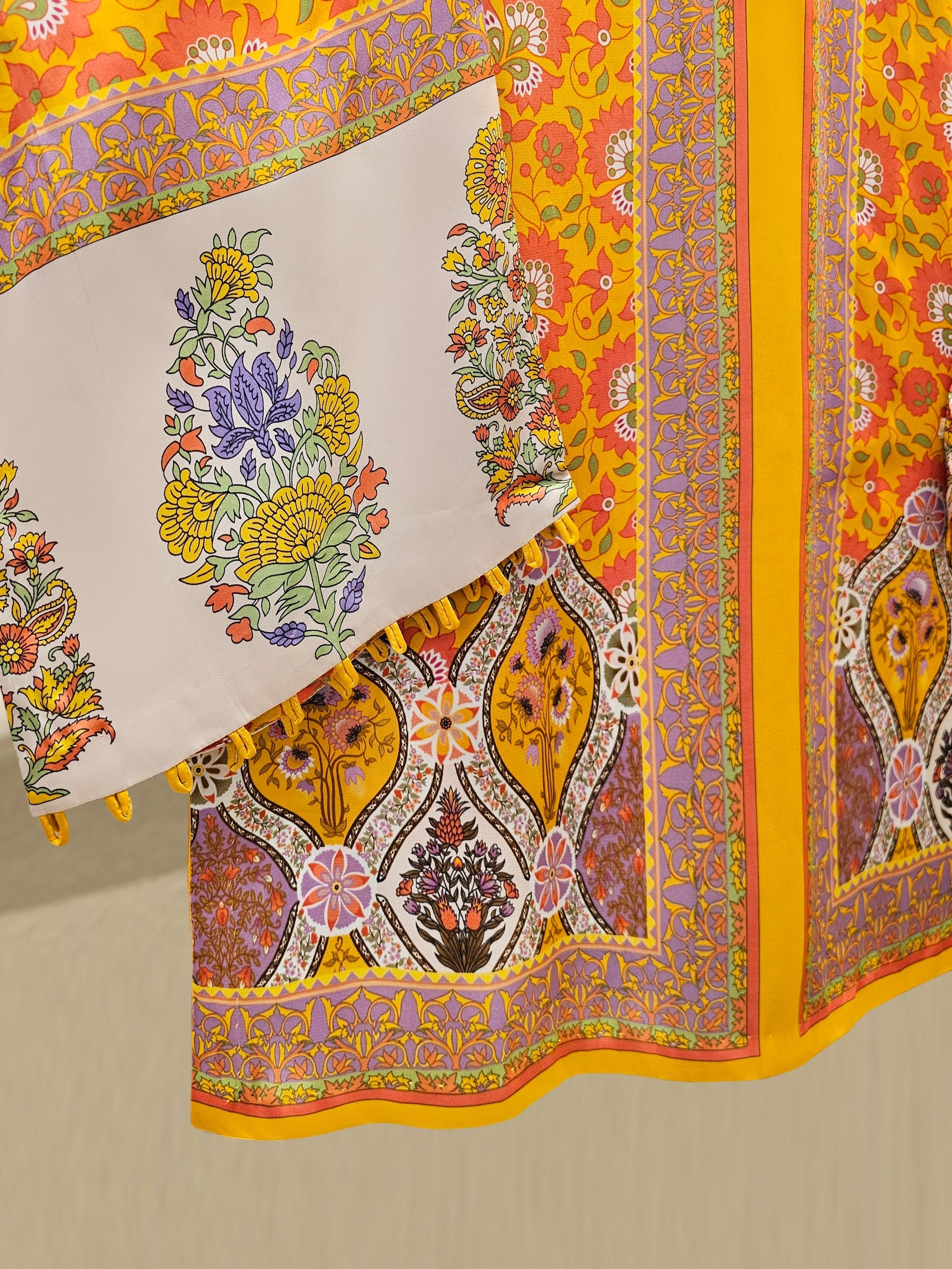 2 Piece- Printed Silk Co-ord Set S111760