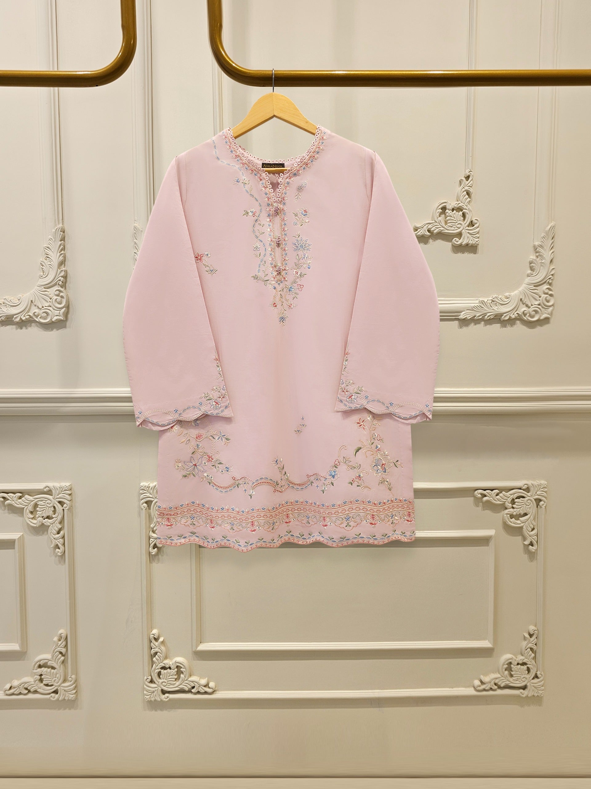 2 Piece - Embroidered Cambric Suit S114392