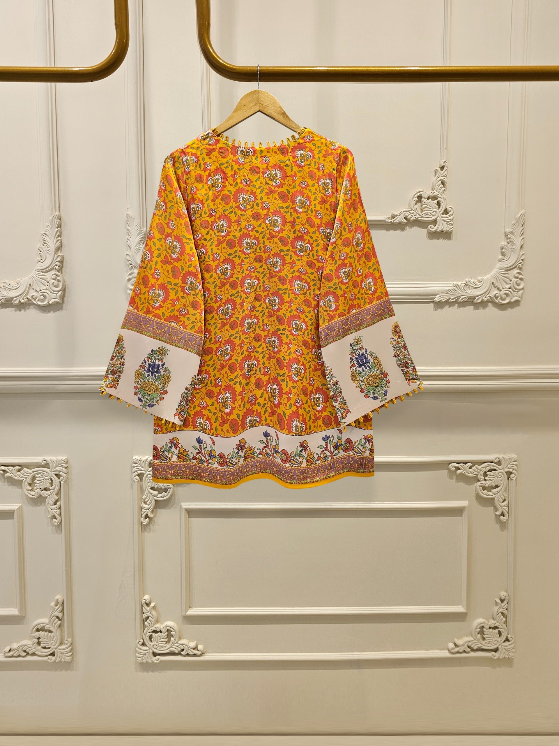 2 Piece- Printed Silk Co-ord Set S111760