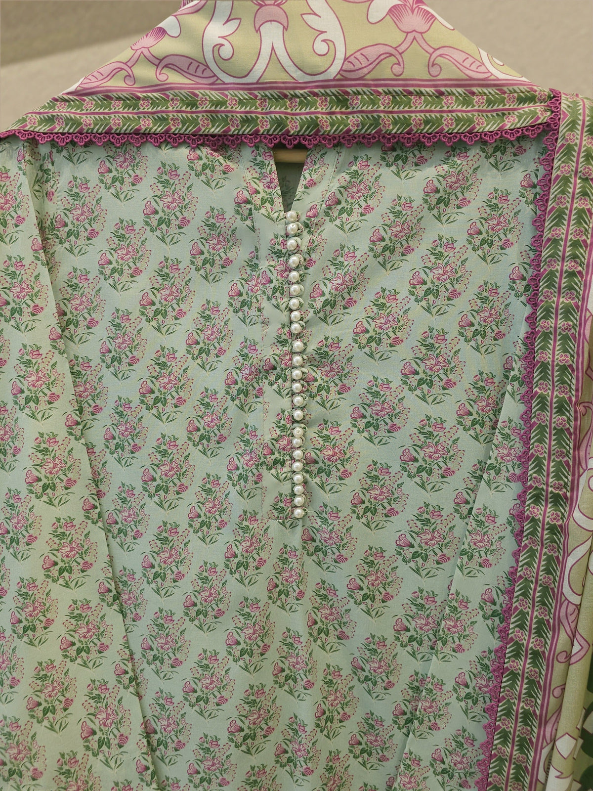 3 Piece - Digital printed Cambric Suit S115645