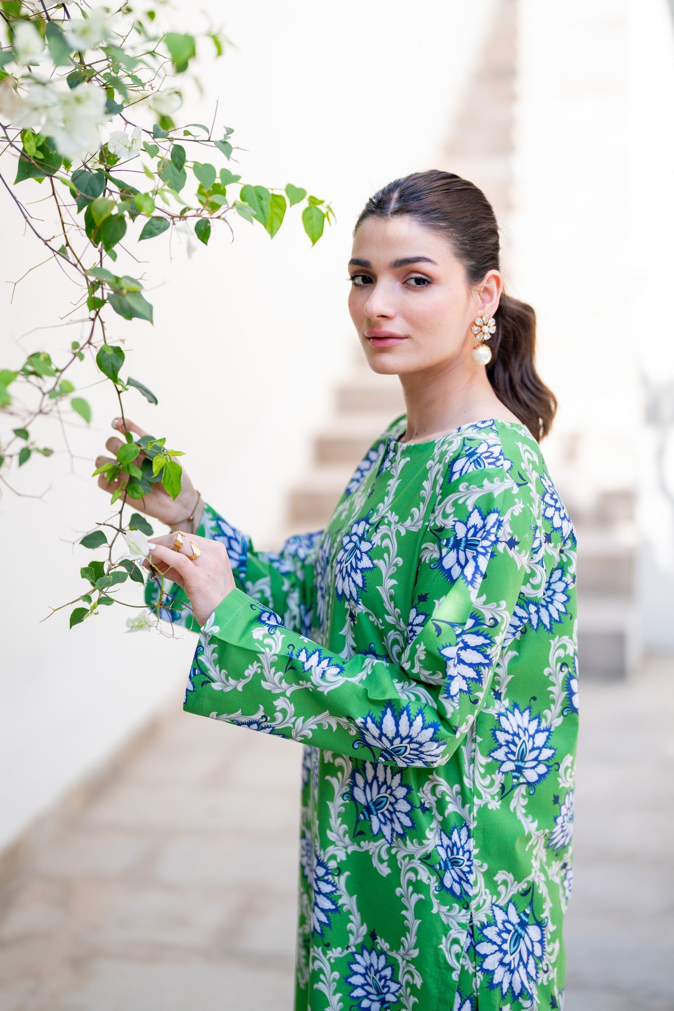 Art Nouveau CO-ORD Set - Long Shirt