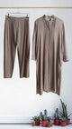 3 Piece Embellished Raw Silk Suit