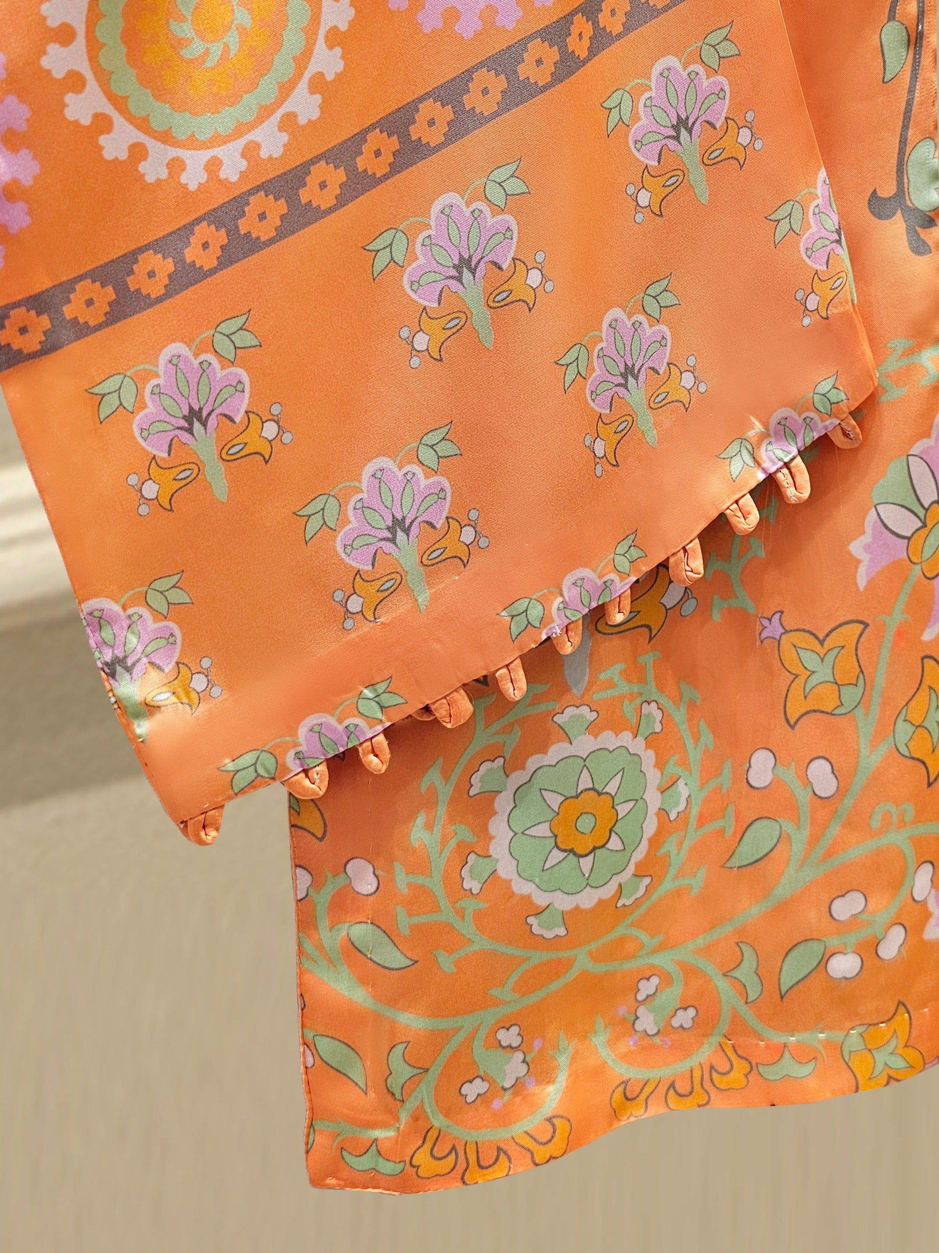 2 Piece- Printed Silk Co-ord Set S111746