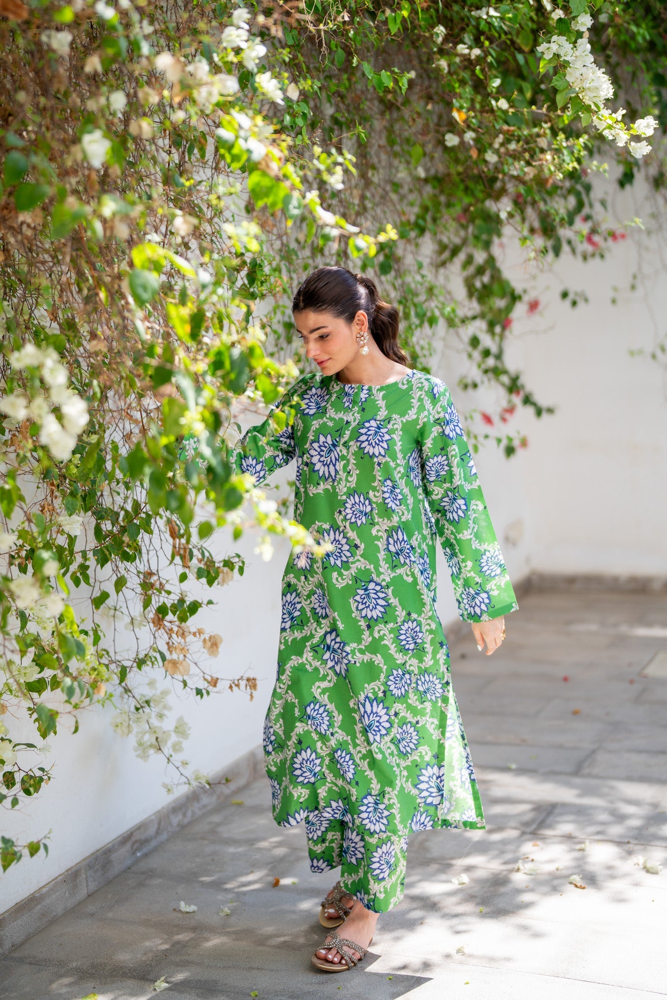 Art Nouveau CO-ORD Set - Long Shirt