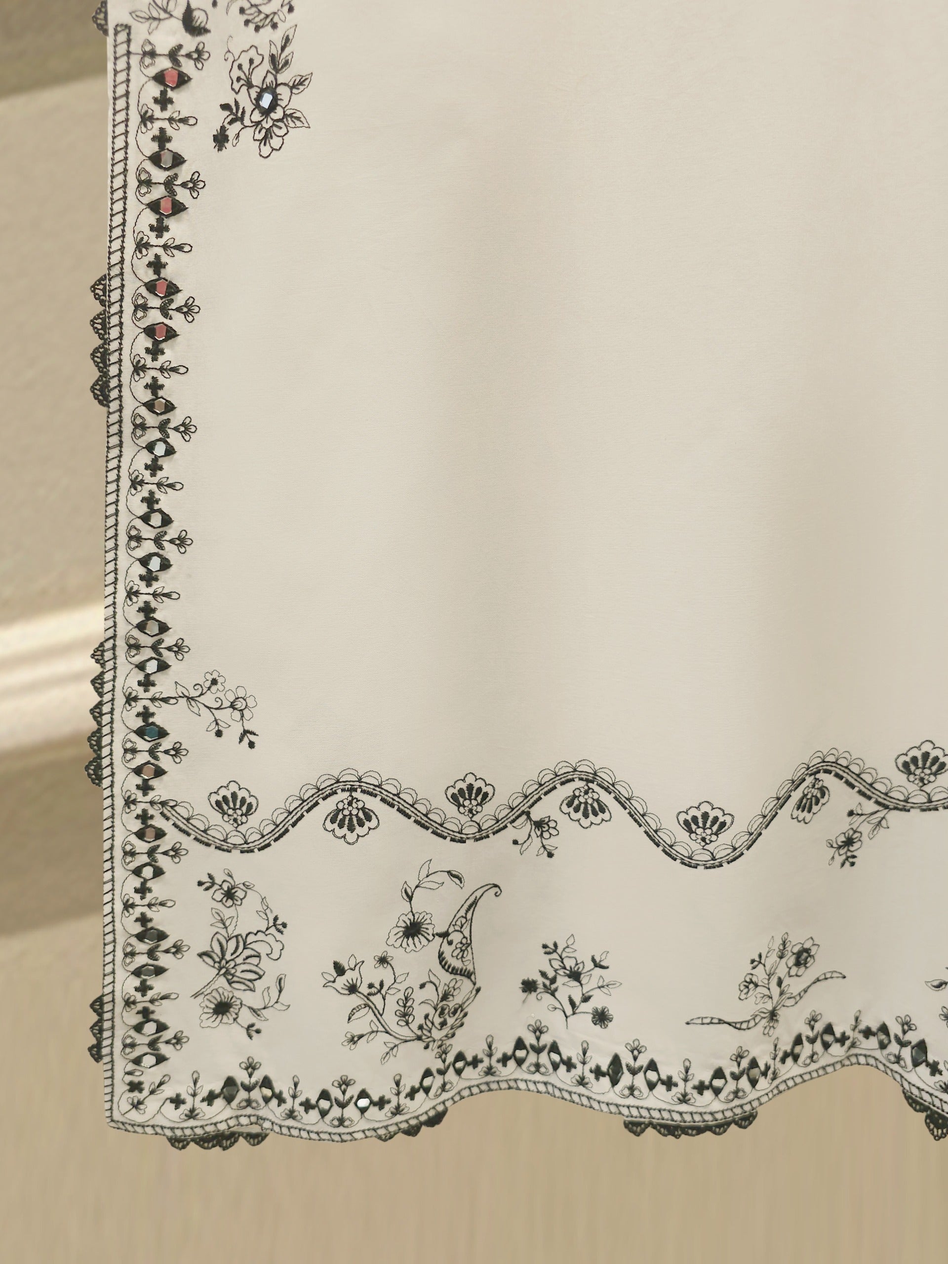 2 Piece - Embroidered Cambric Suit S114753