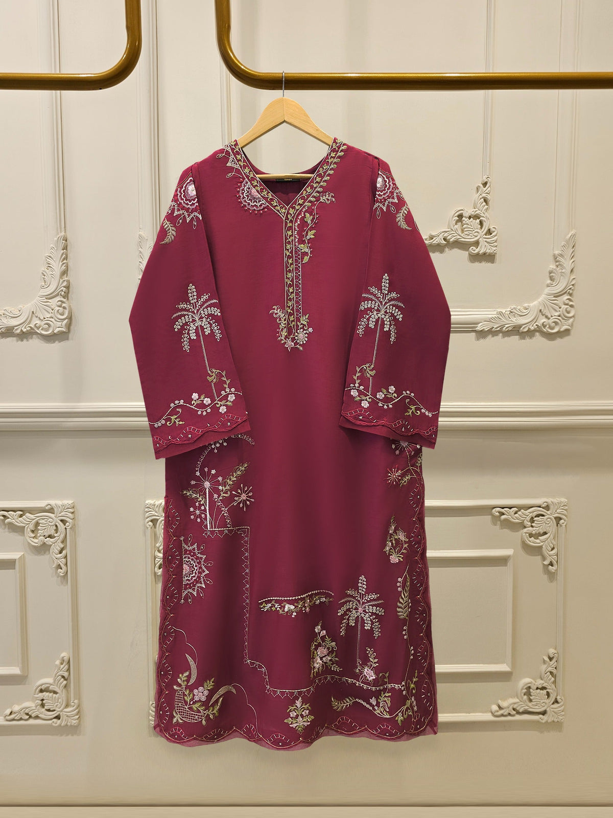 2 Piece - Embroidered Kora Cotton Suit S113813