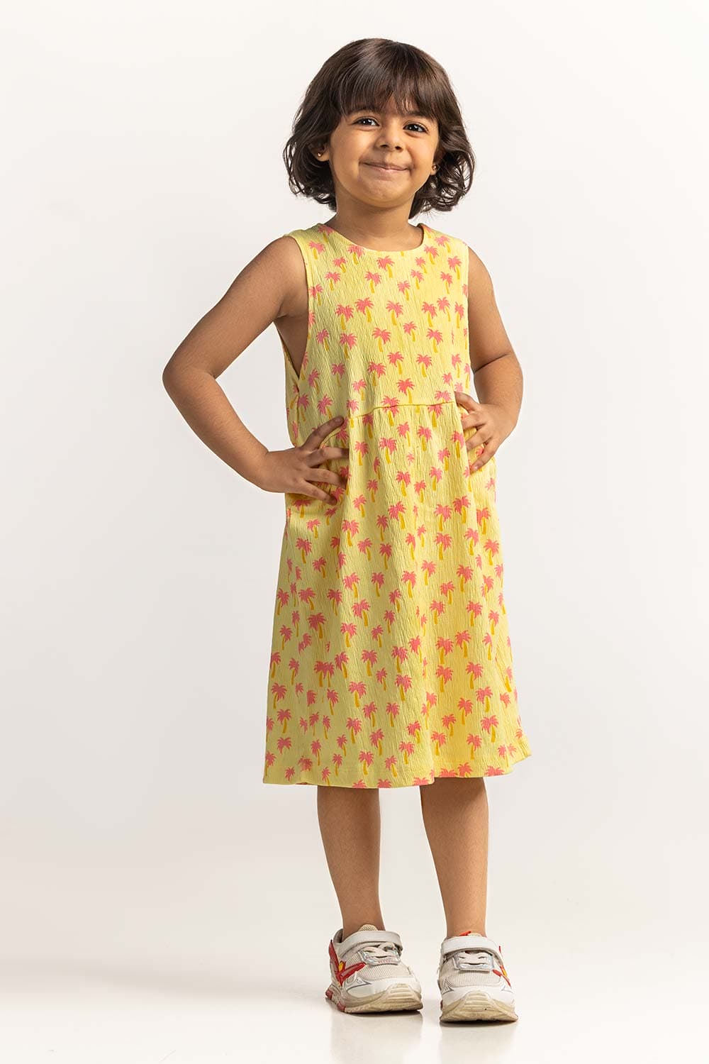 Round Neck Printed Dress