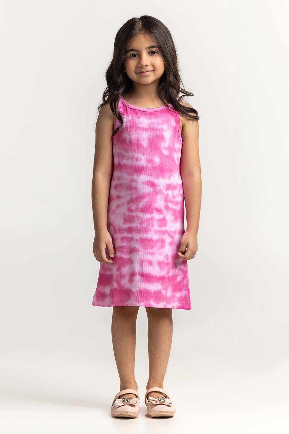 Round Neck Tie-Dye Dress
