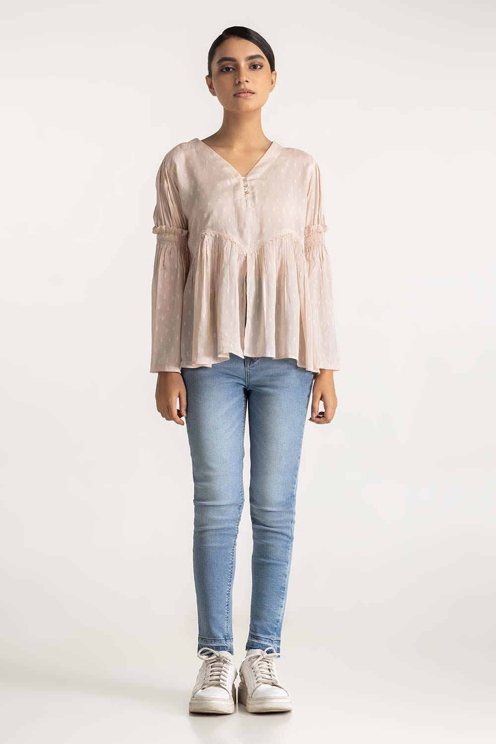 Ruffled Layered Blouse