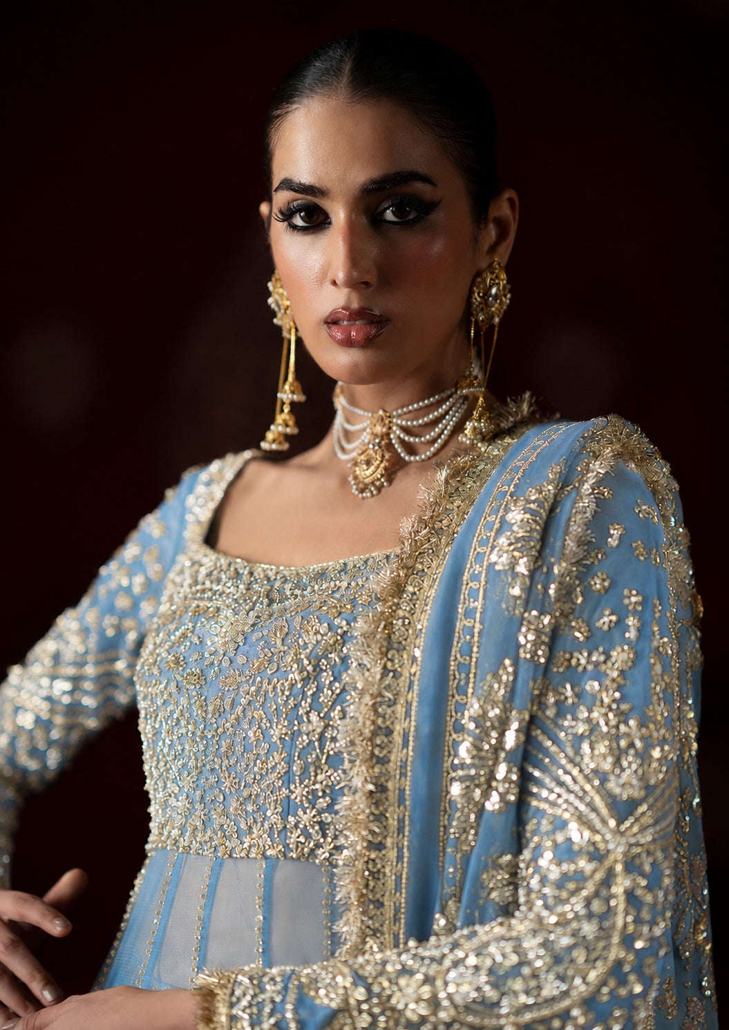 Saad Bin Shahzad – Amal Style (Powder Blue, Colour Customised)