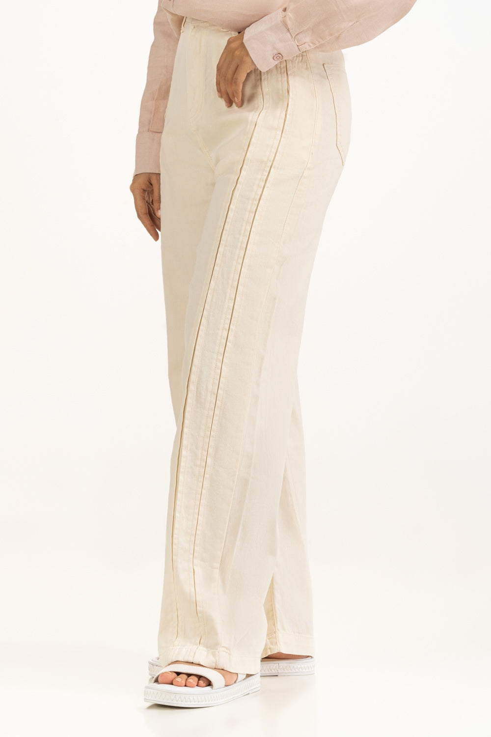 Straight Fit Wide Leg Trousers