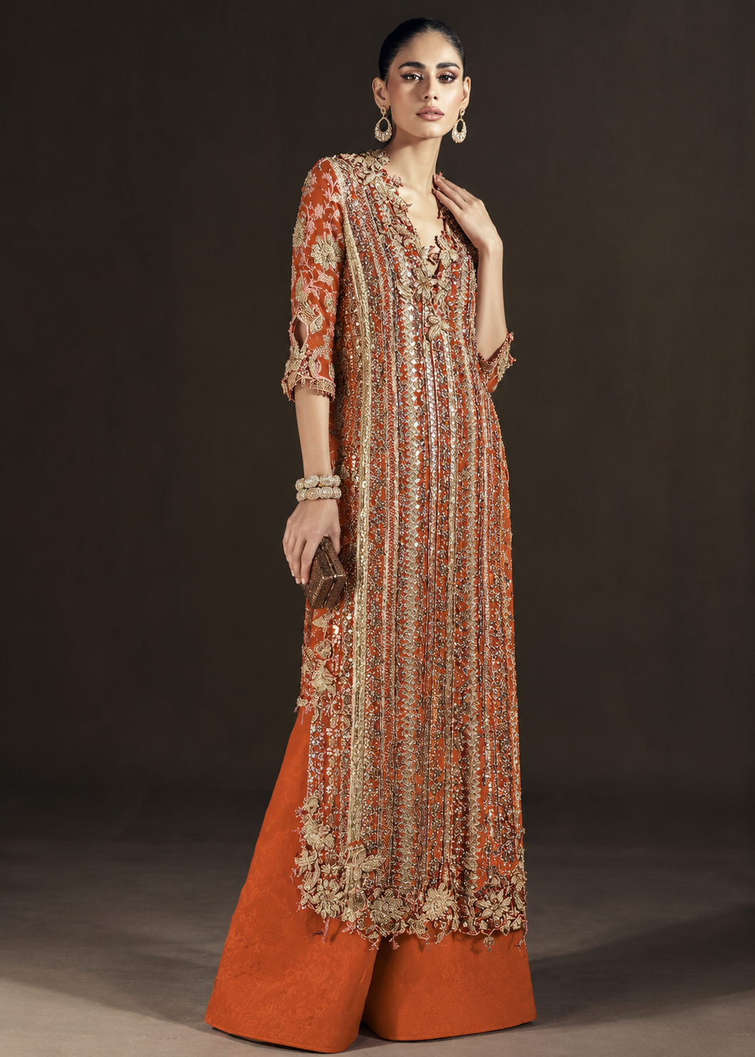 Sana Safinaz – Orange Zest Glam Style