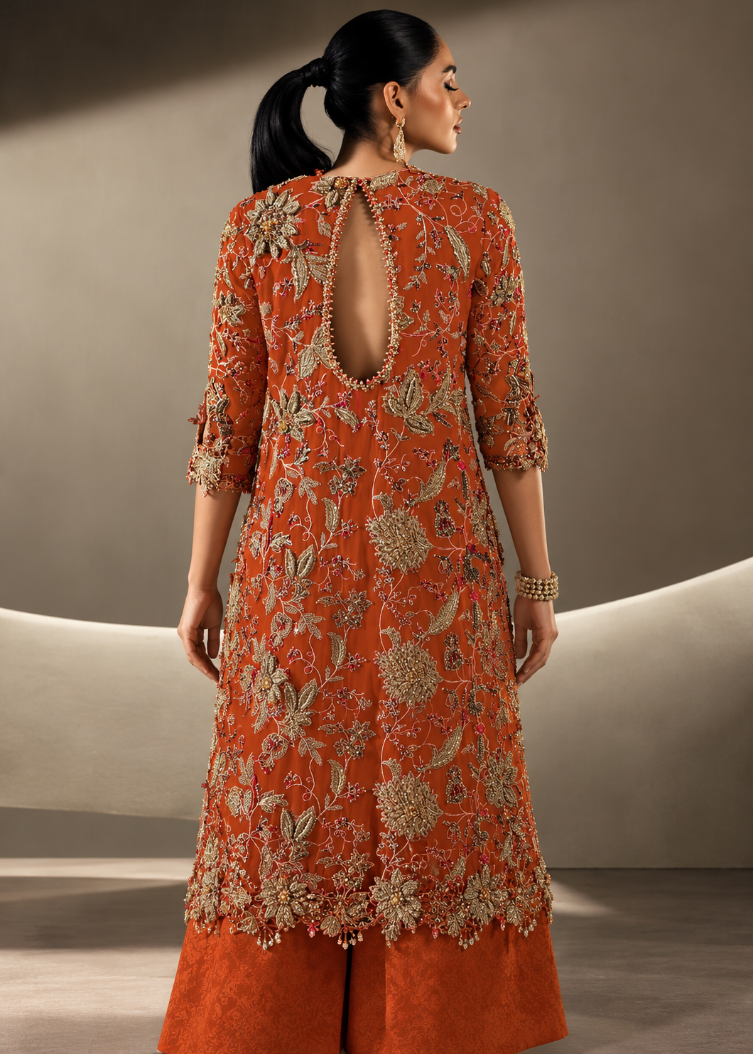 Sana Safinaz – Orange Zest Glam Style