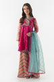 Stitched Kids Embroidered Cotton Suit