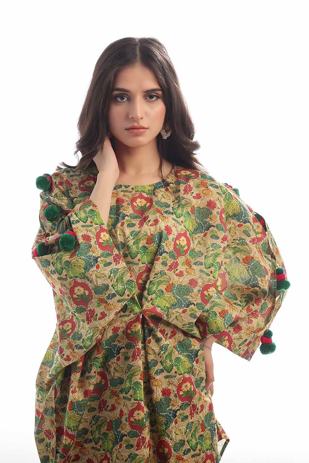 1 Piece Unstitched Printed Lawn Shirt