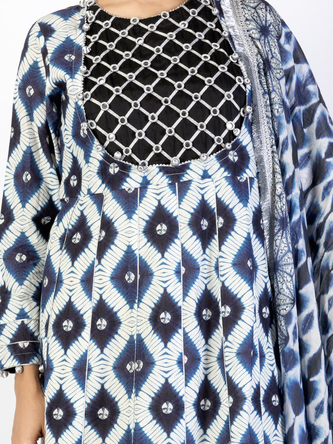Blue Lawn 2 Piece Unstitched - ALP-2PS-SLKD-UN-2253