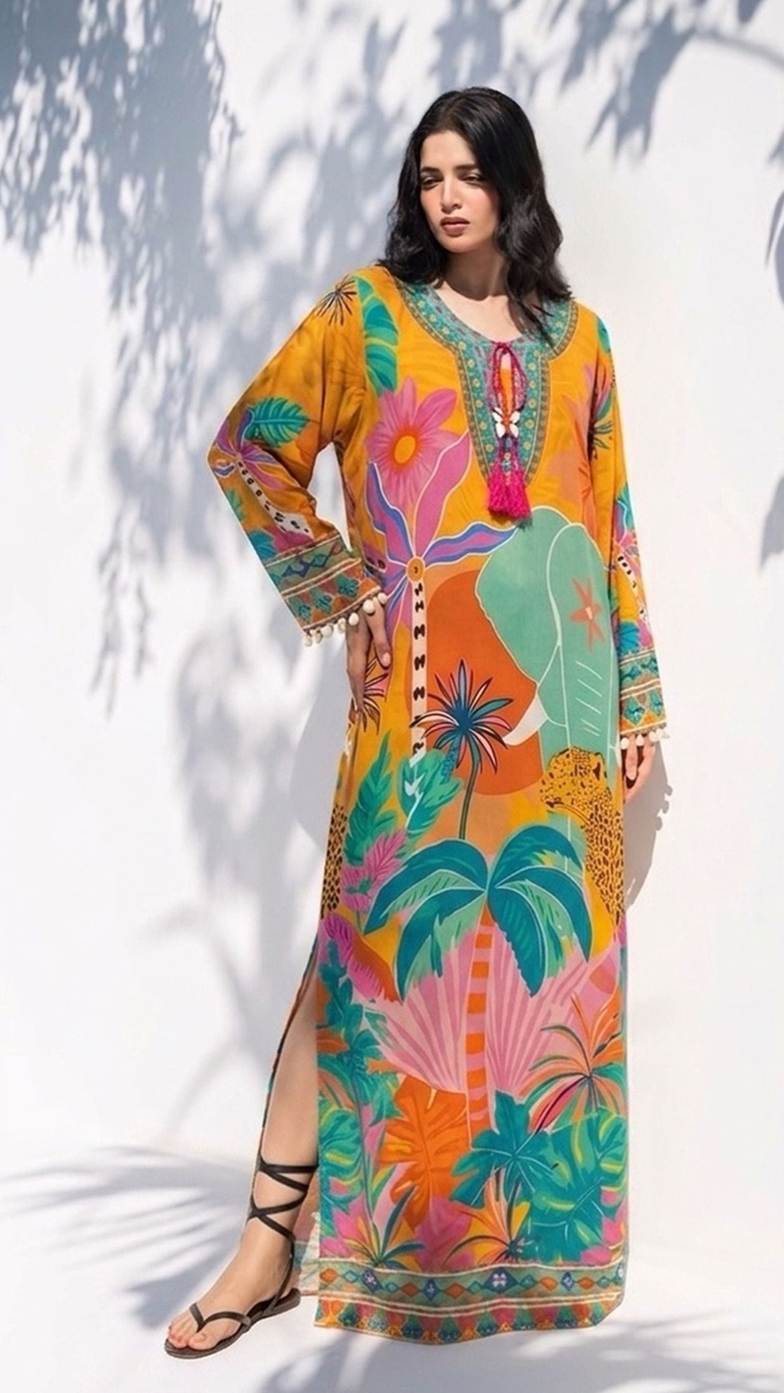 Sol Printed Kaftan