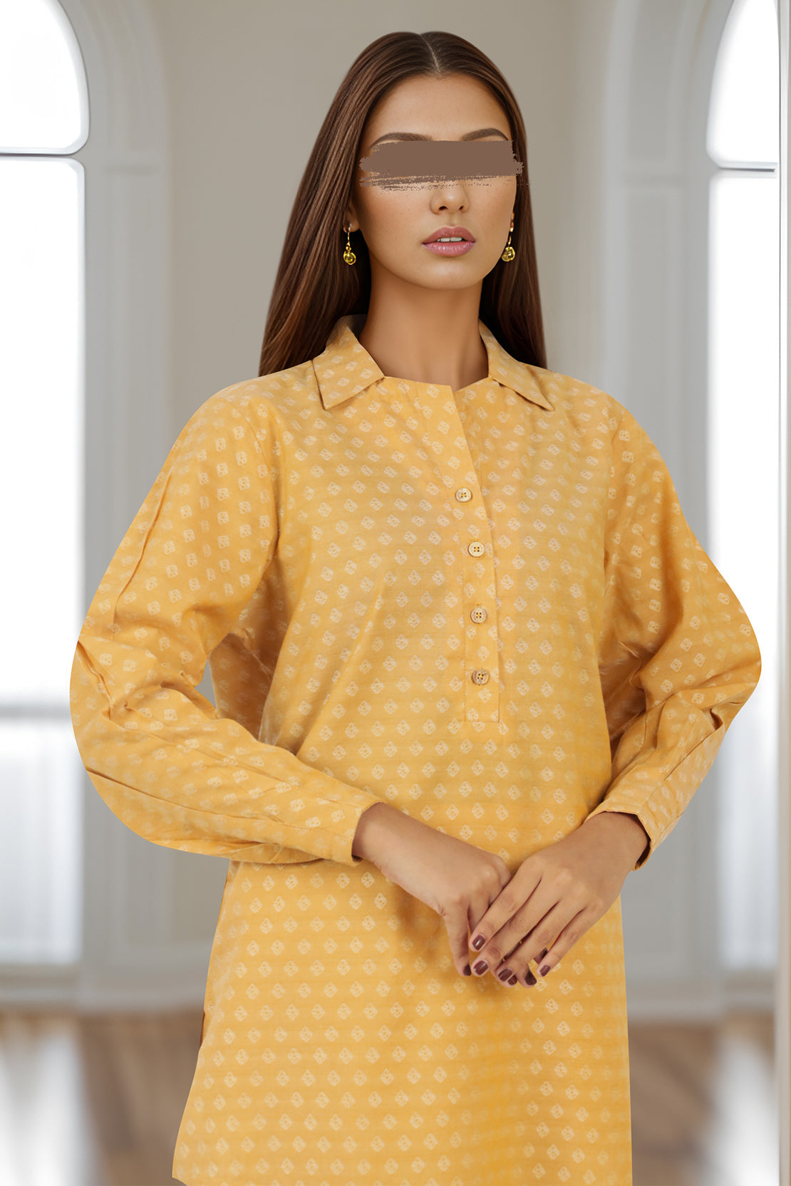 Cotton Jacquard Stitched 2 Piece (Shirt/Trouser)62887
