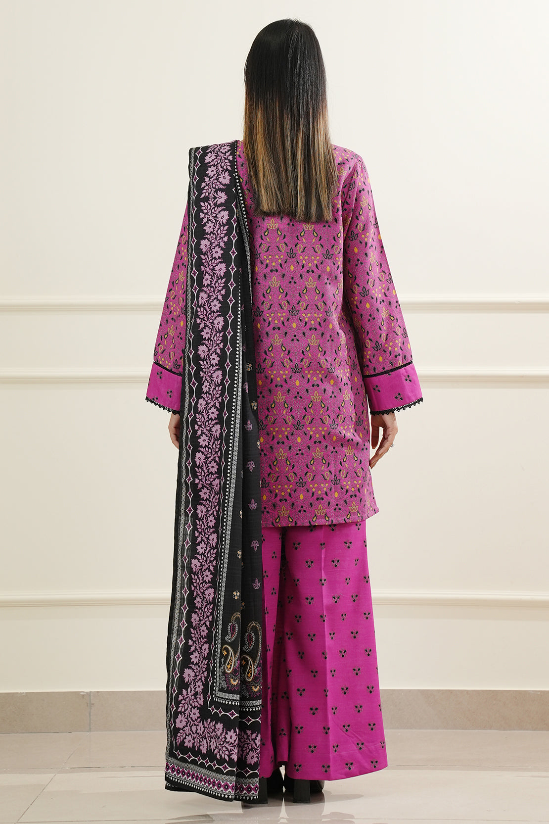 Printed Khaddar Stitched 2 Piece Shirt/Dupatta77267