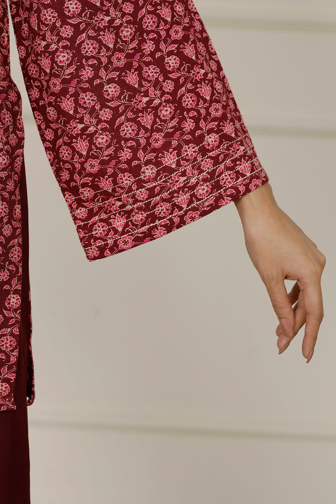 Printed Khaddar Stitched 2 Piece (Shirt/Trouser)77895